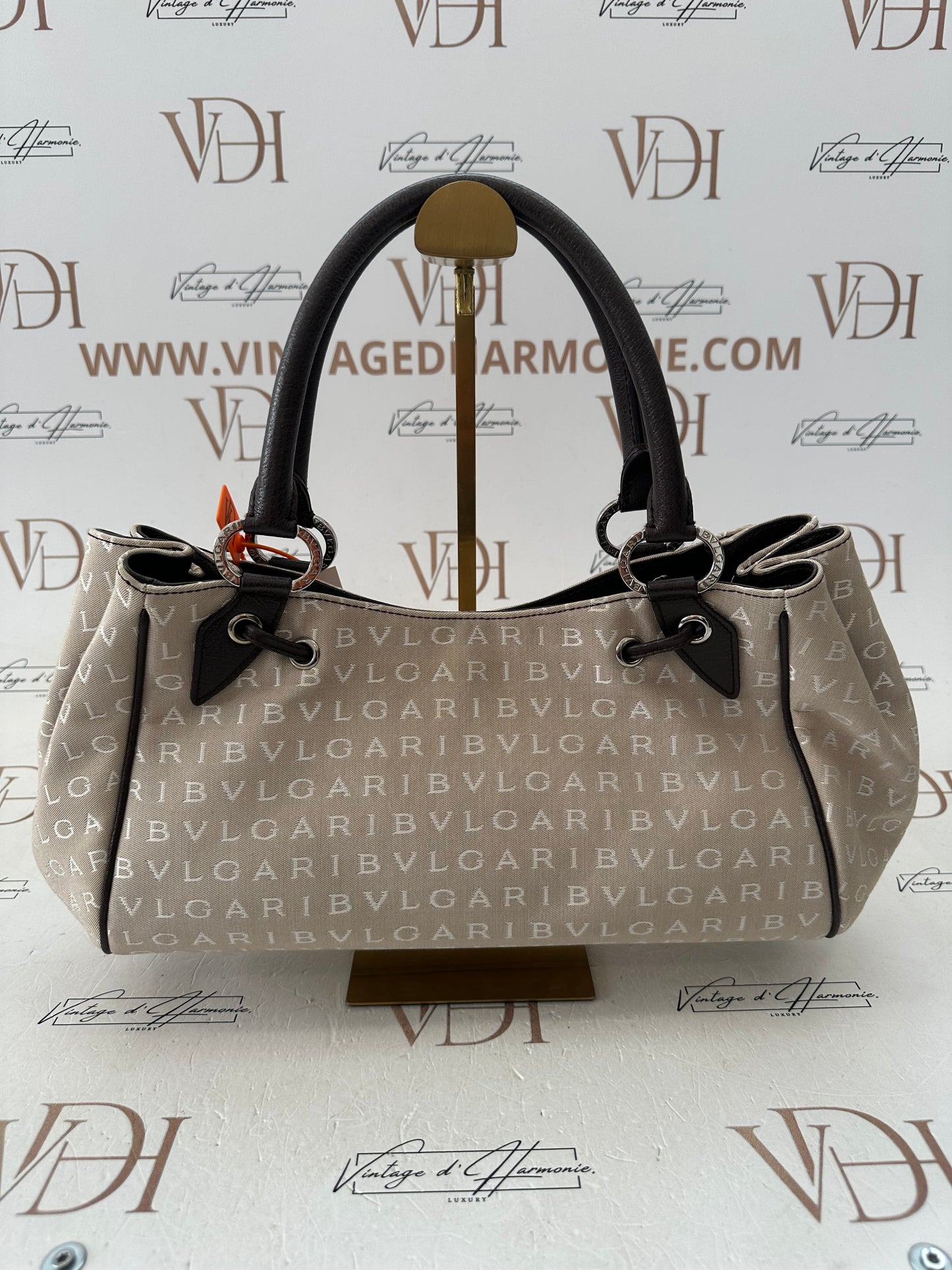 018084 - Bvlgari Beige Brown Logomania