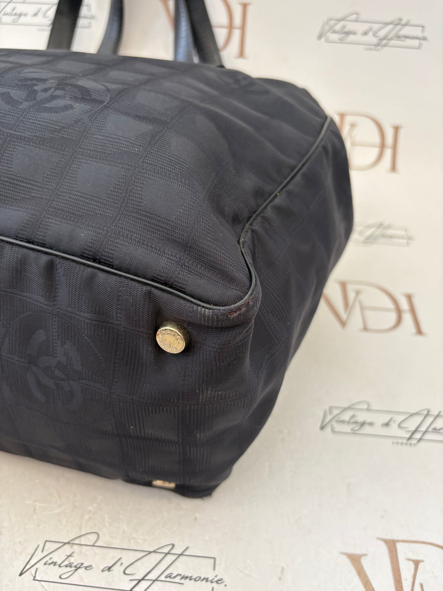 018228 - Chanel Tote Dark Jacquard