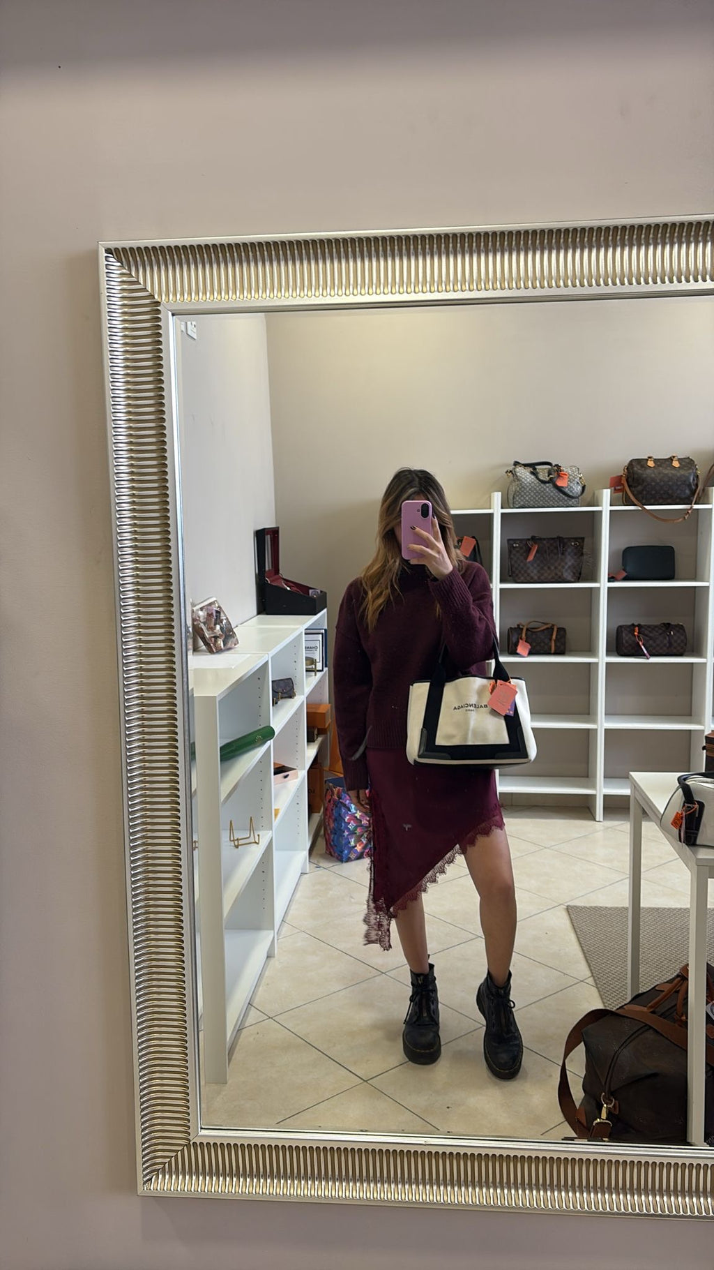 Balenciaga White Canvas