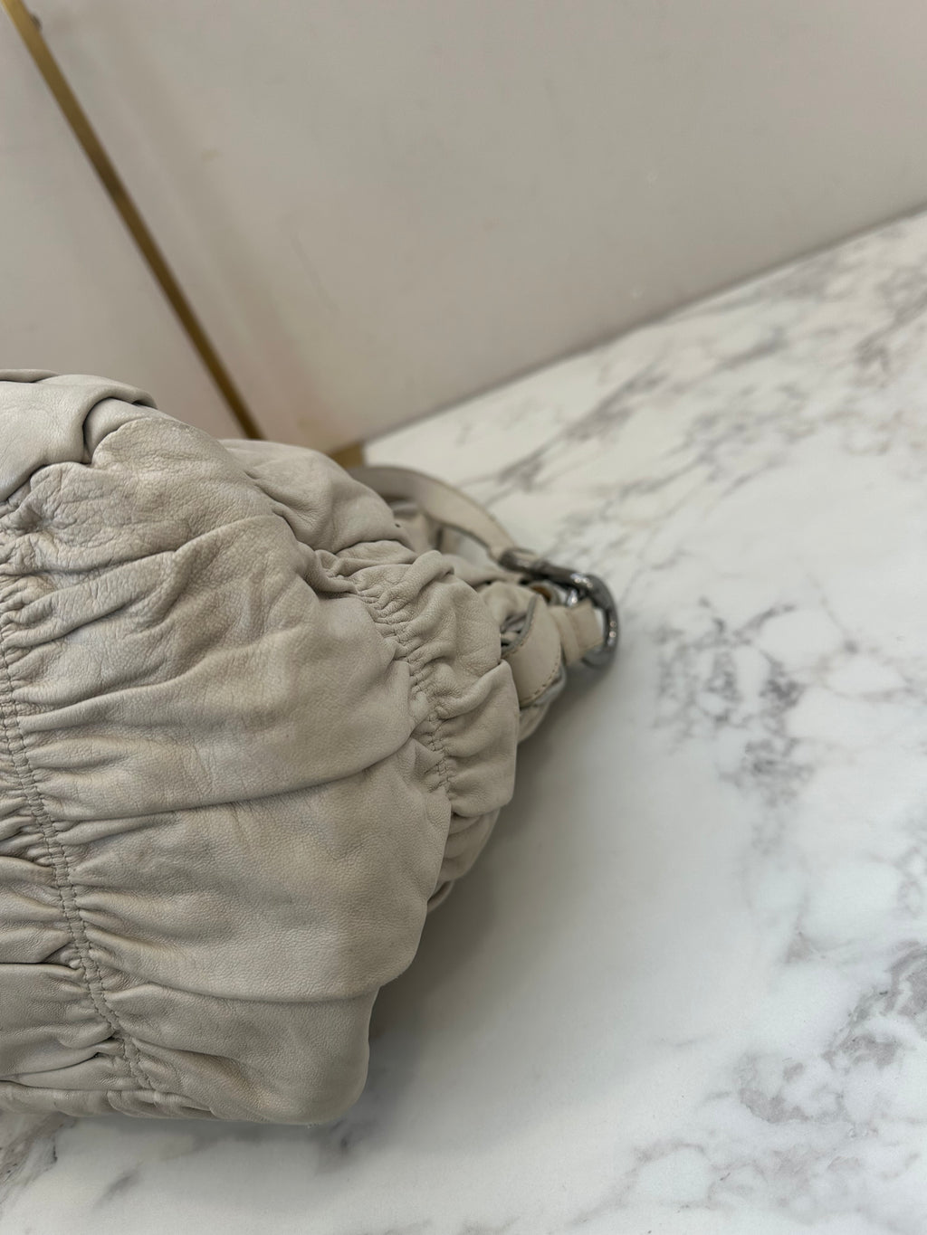 Prada Gaufre Beige Strap