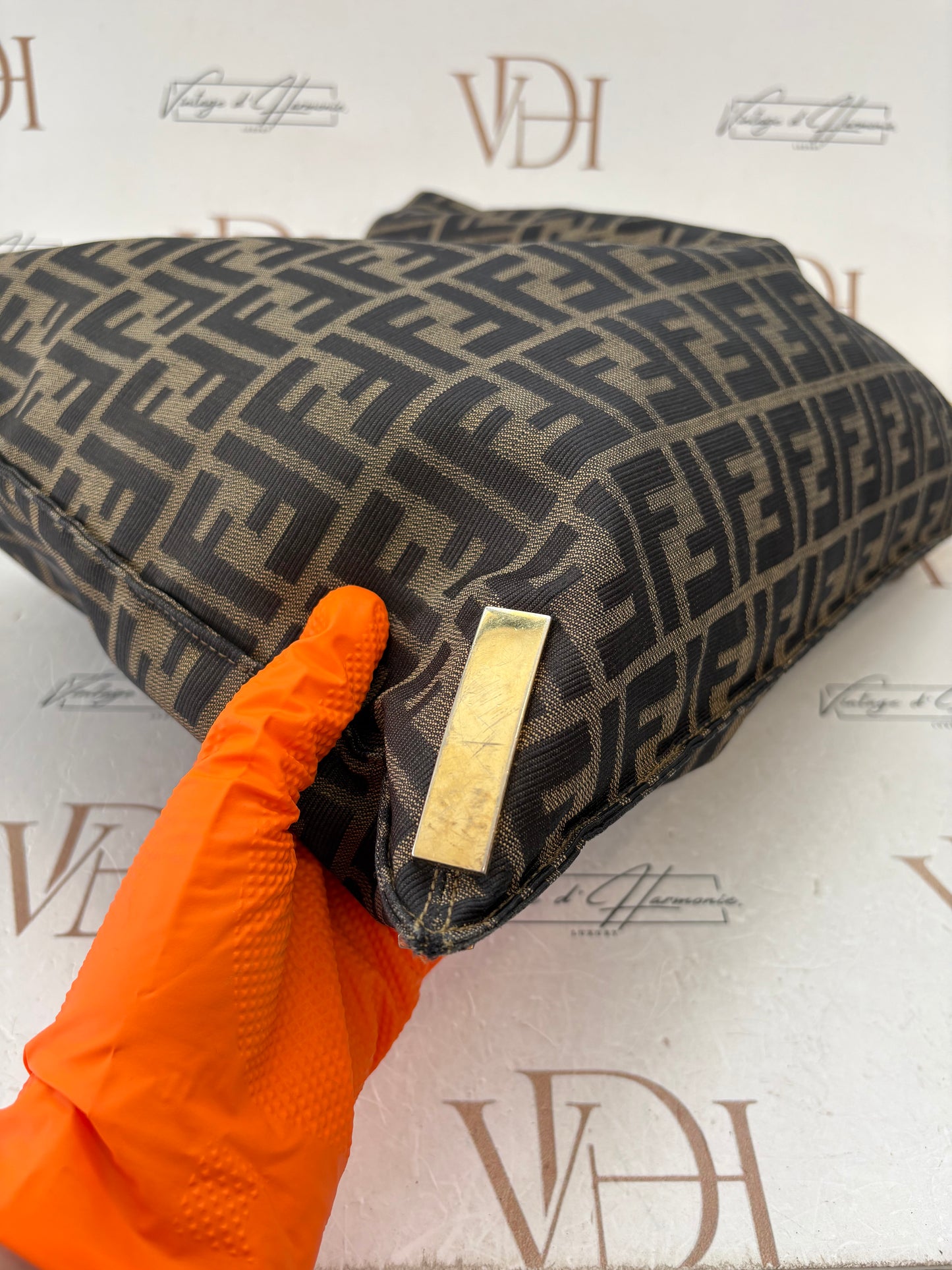 018159 - Fendi Brown Zucca Tote Bag