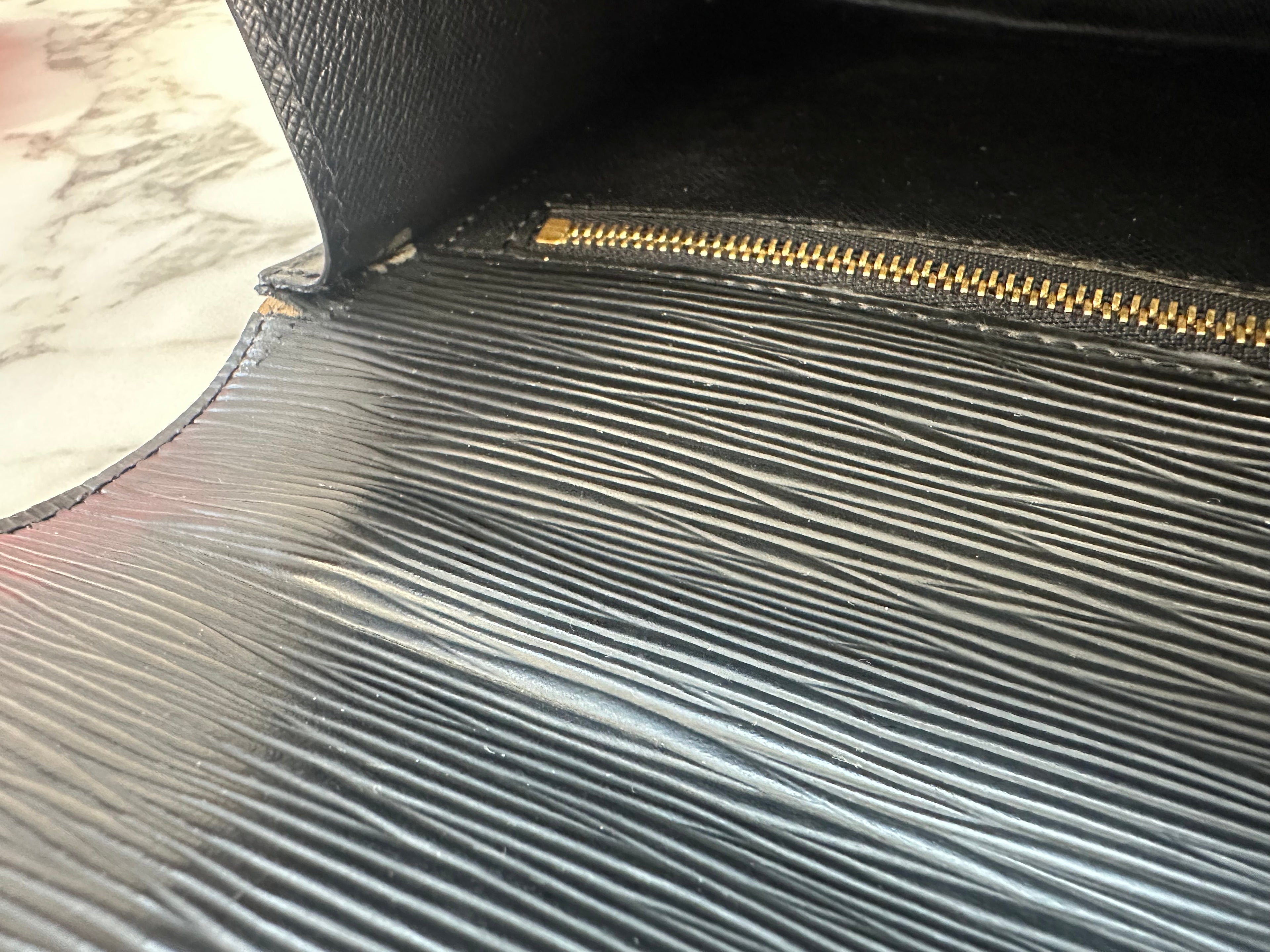 Louis Vuitton Epi Black Monceau 28