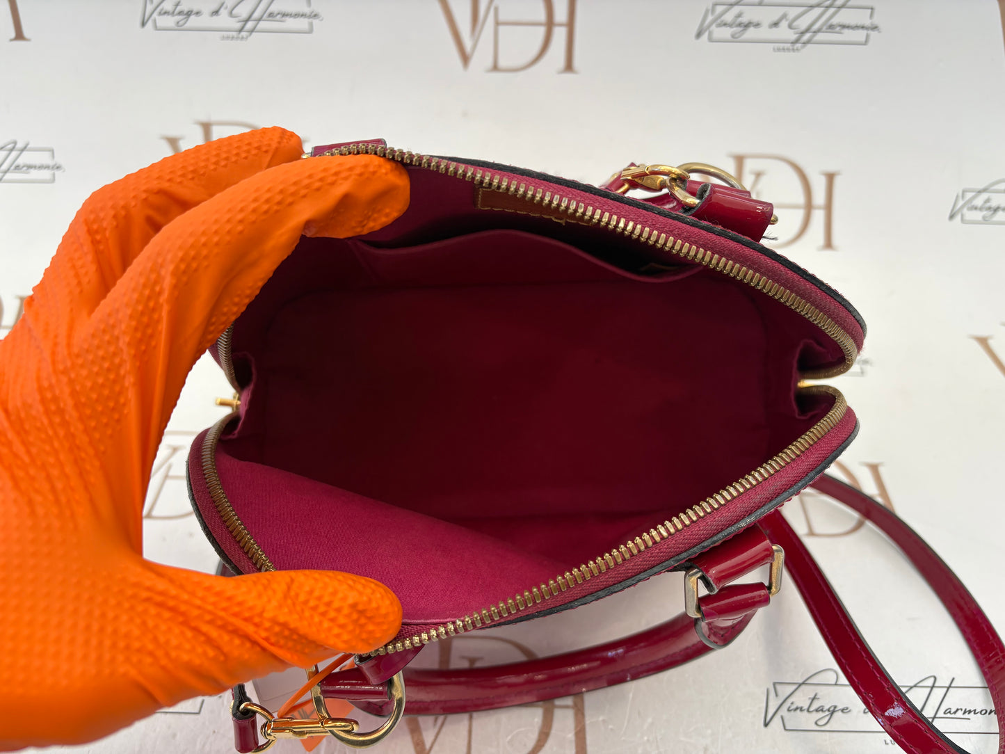 Louis Vuitton Alma BB Red Vernis