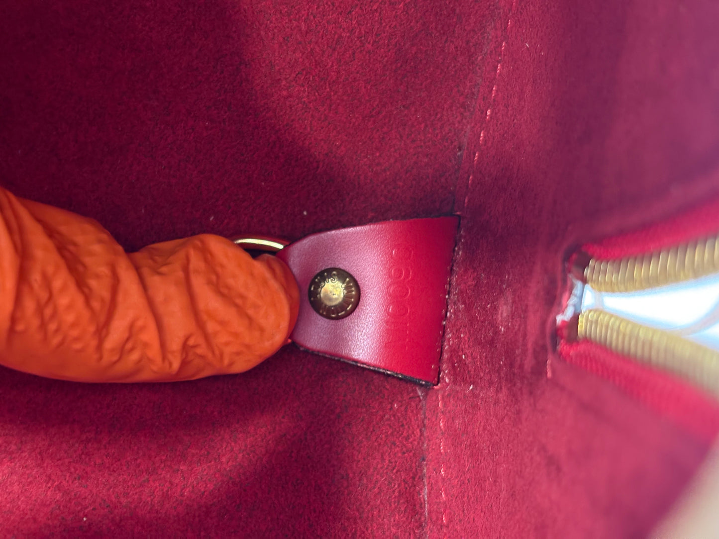 017700 - Louis Vuitton Red Epi Soufflot