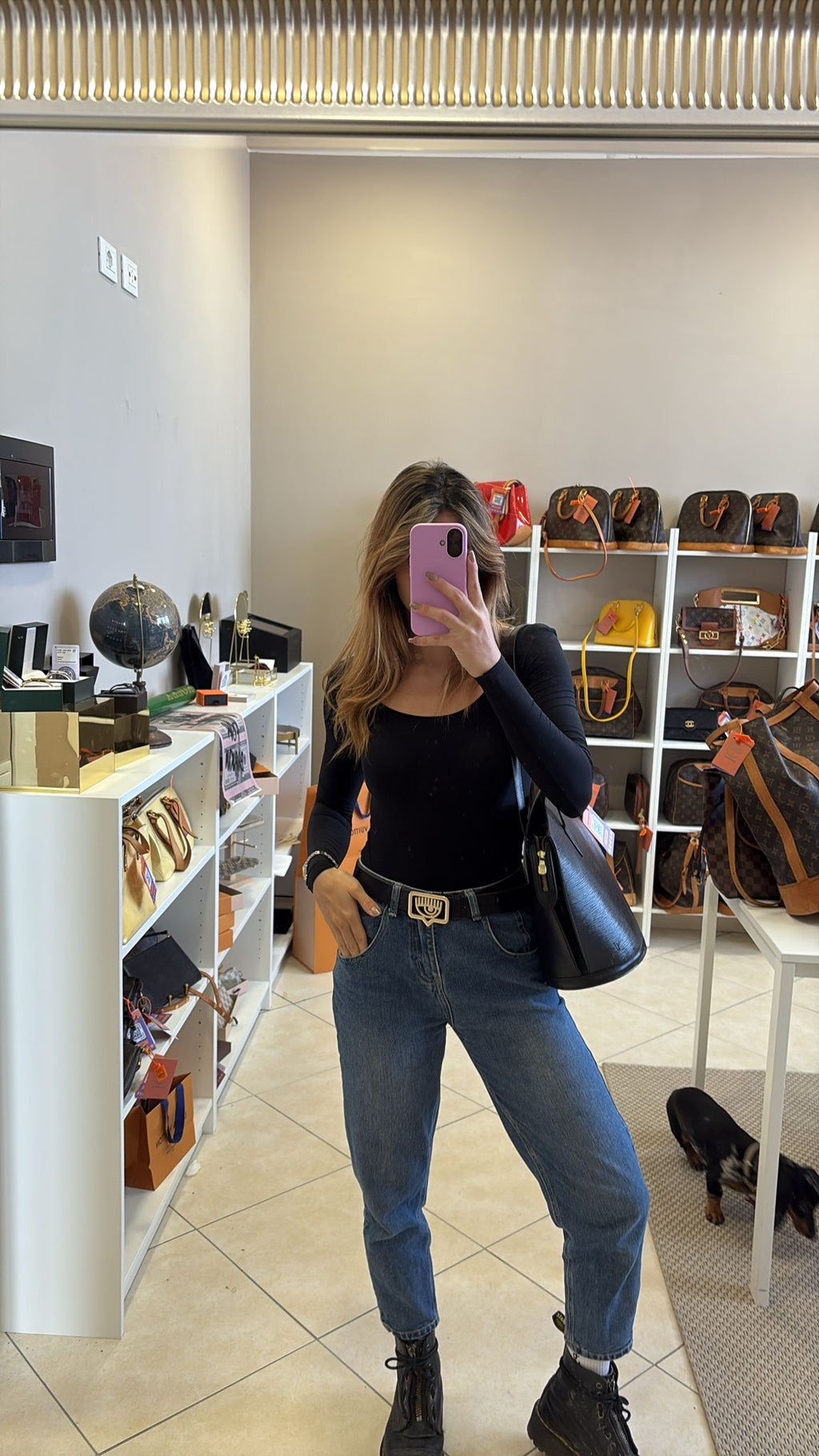 Louis Vuitton Black Epi Saint Jacques