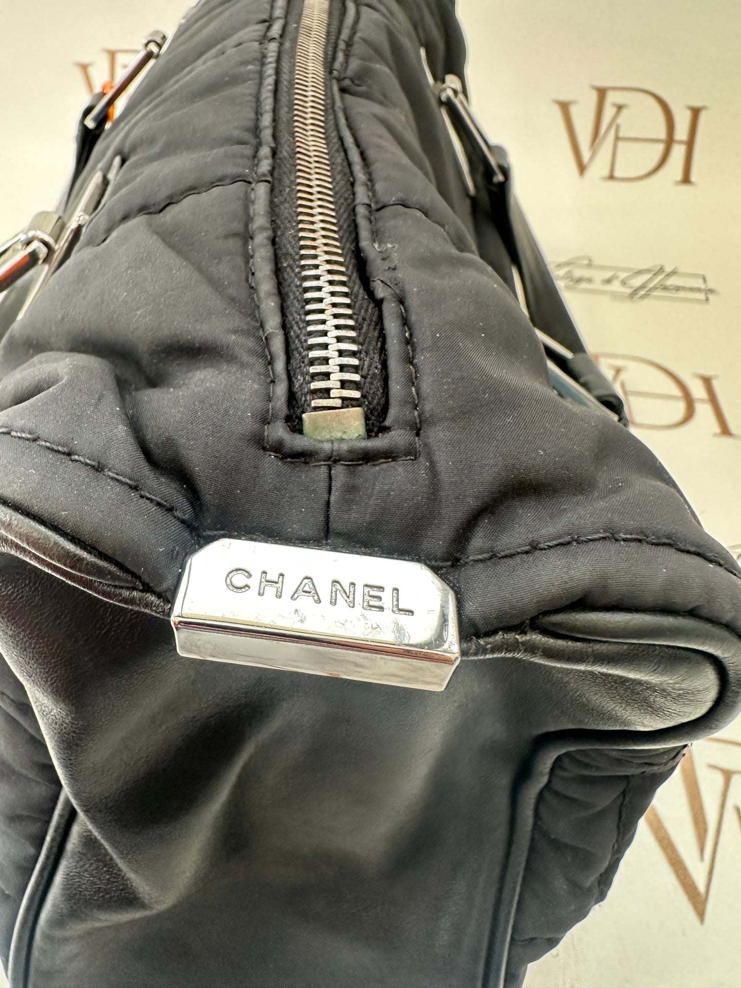 017765 - Chanel Black Nylon