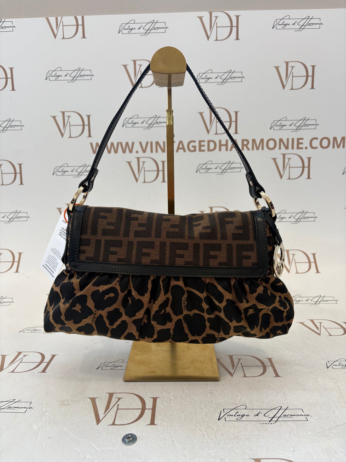 018705 - Fendi Brown Canvas Cheetah Zucca