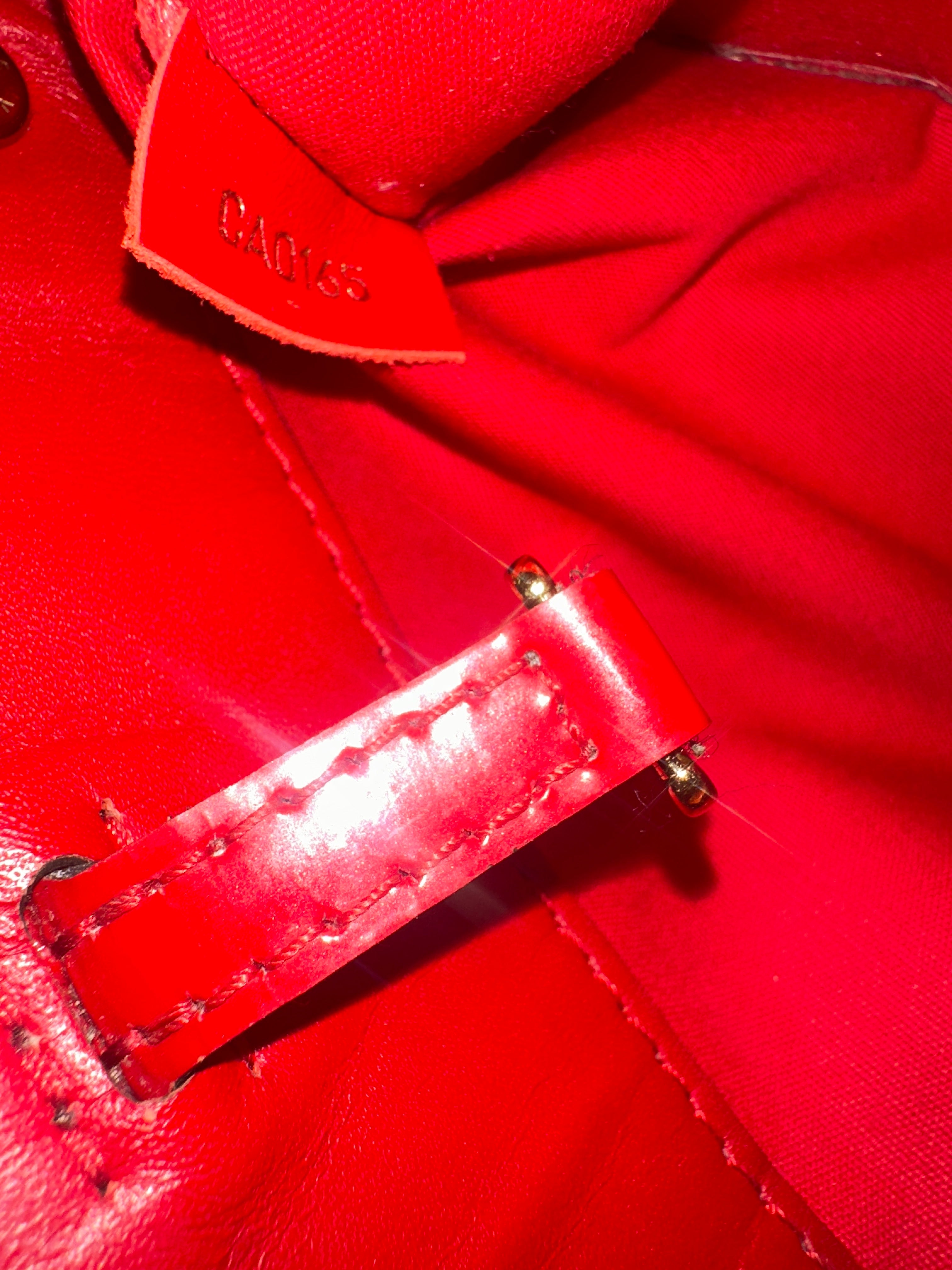 Louis Vuitton Montaigne Vernis Red