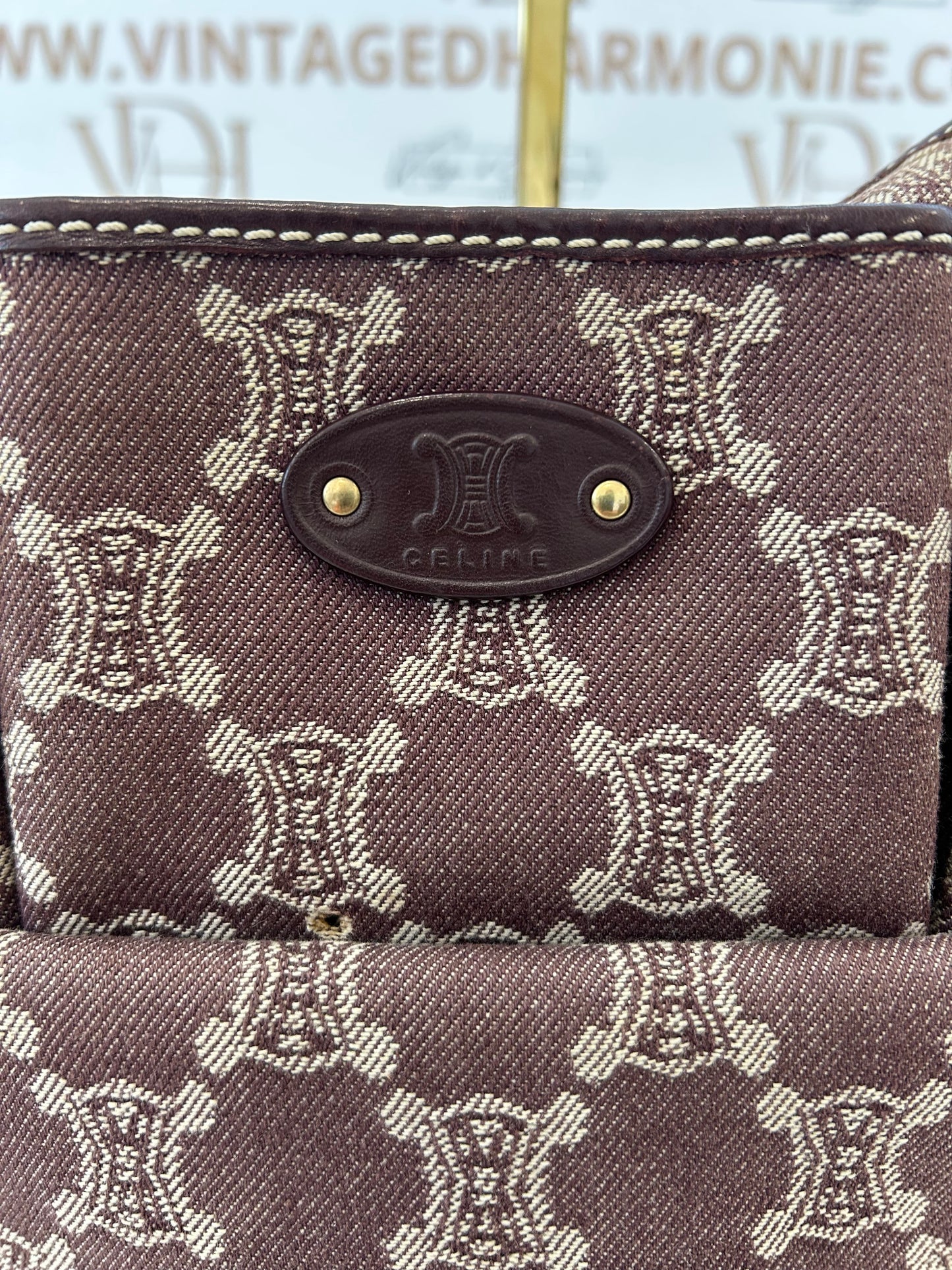 017039 - Celine Brown Macadam Shoulder