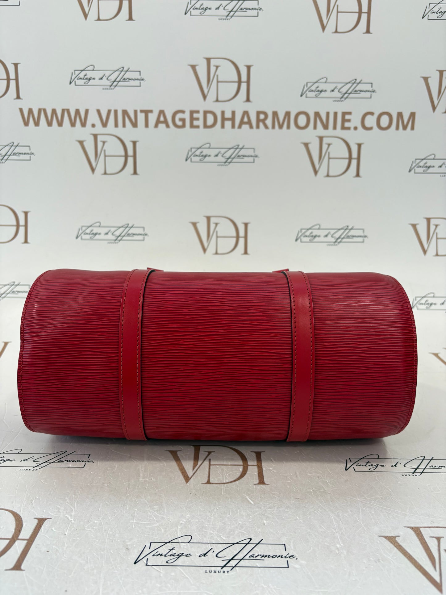 017700 - Louis Vuitton Red Epi Soufflot
