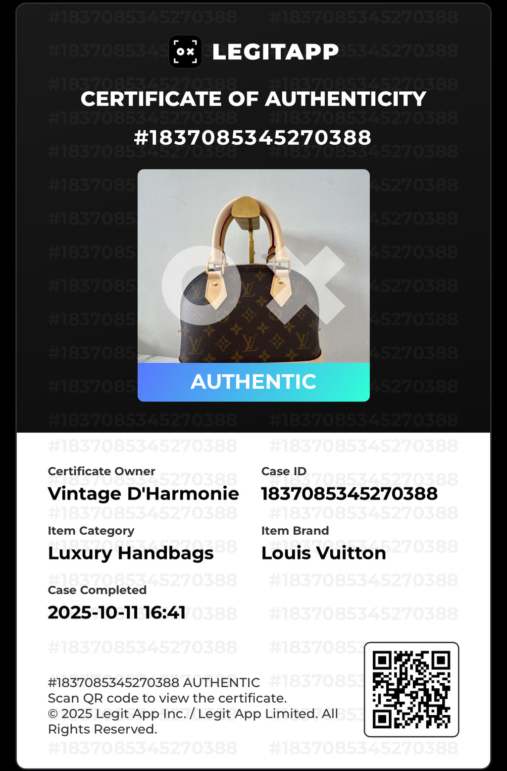 Louis Vuitton Alma BB