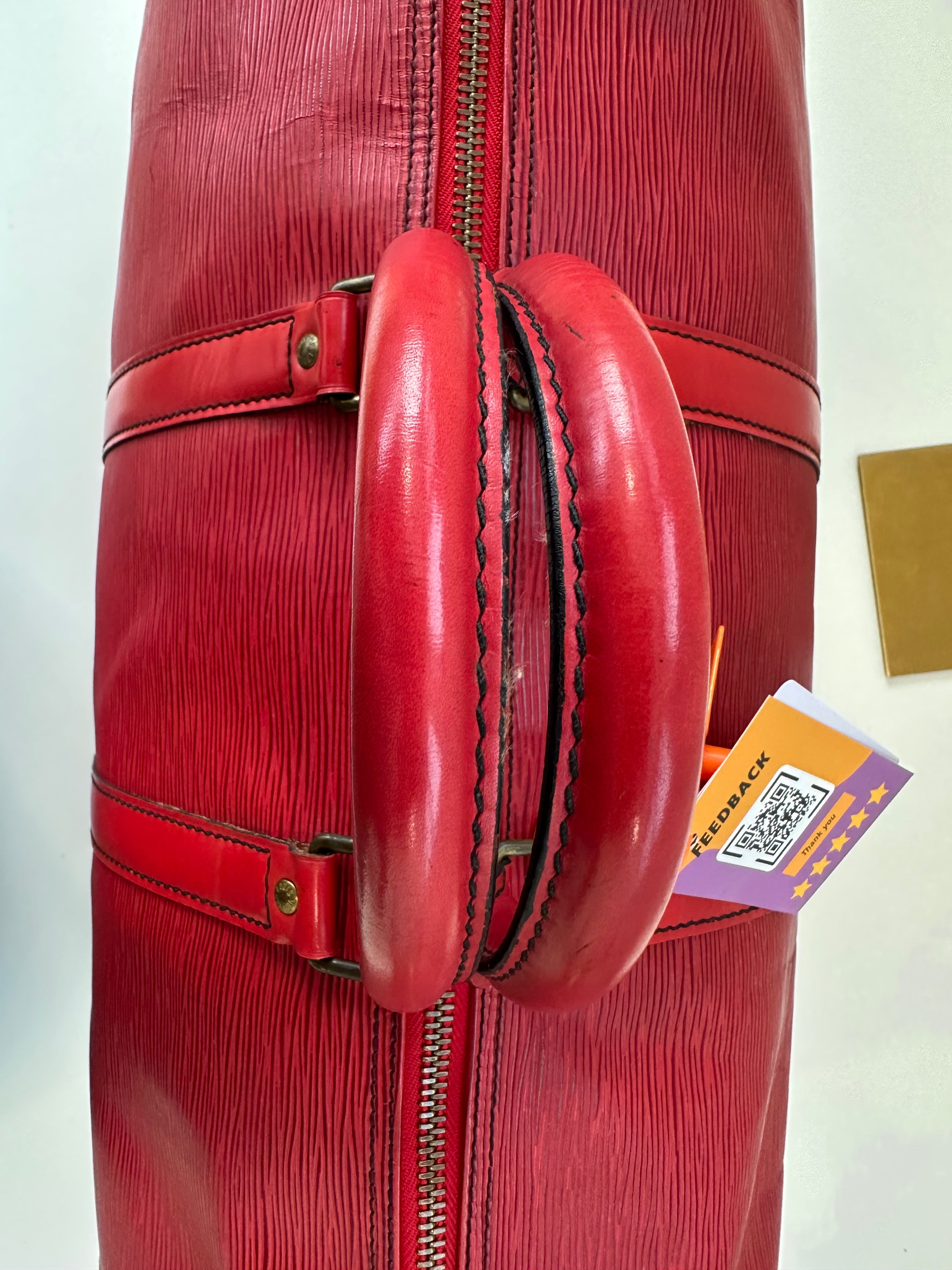 Louis Vuitton Keepall 50 Red Epi