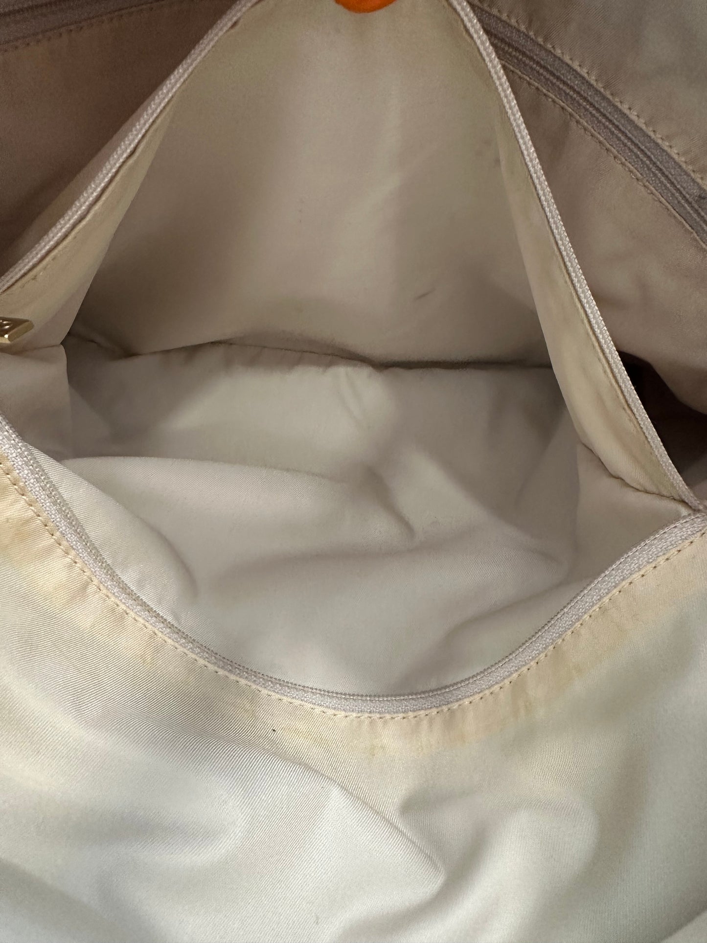 017762 - Chanel Beige Jacquard Nylon