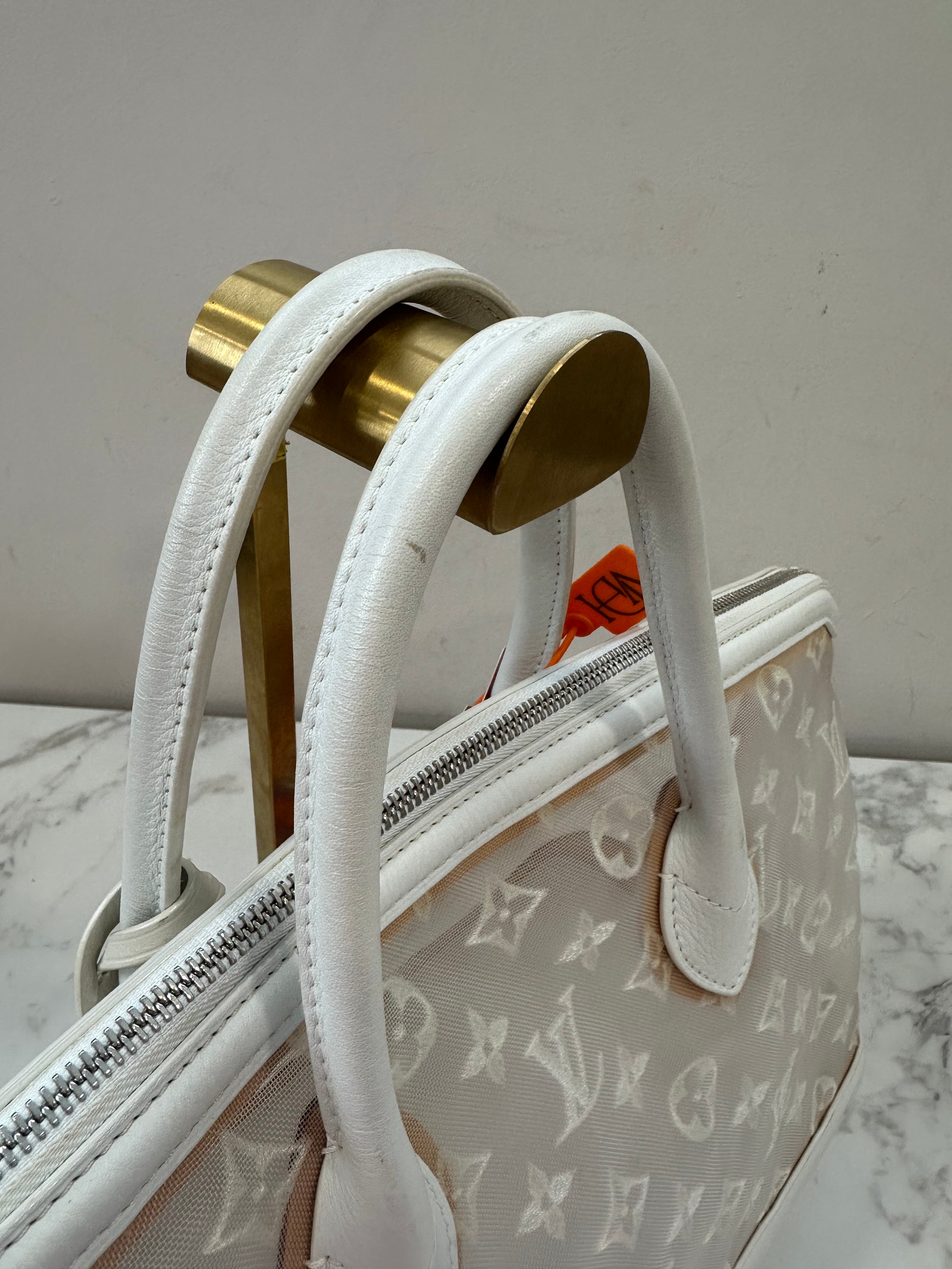 Louis Vuitton Blanc Monogram Transparent lockit east west