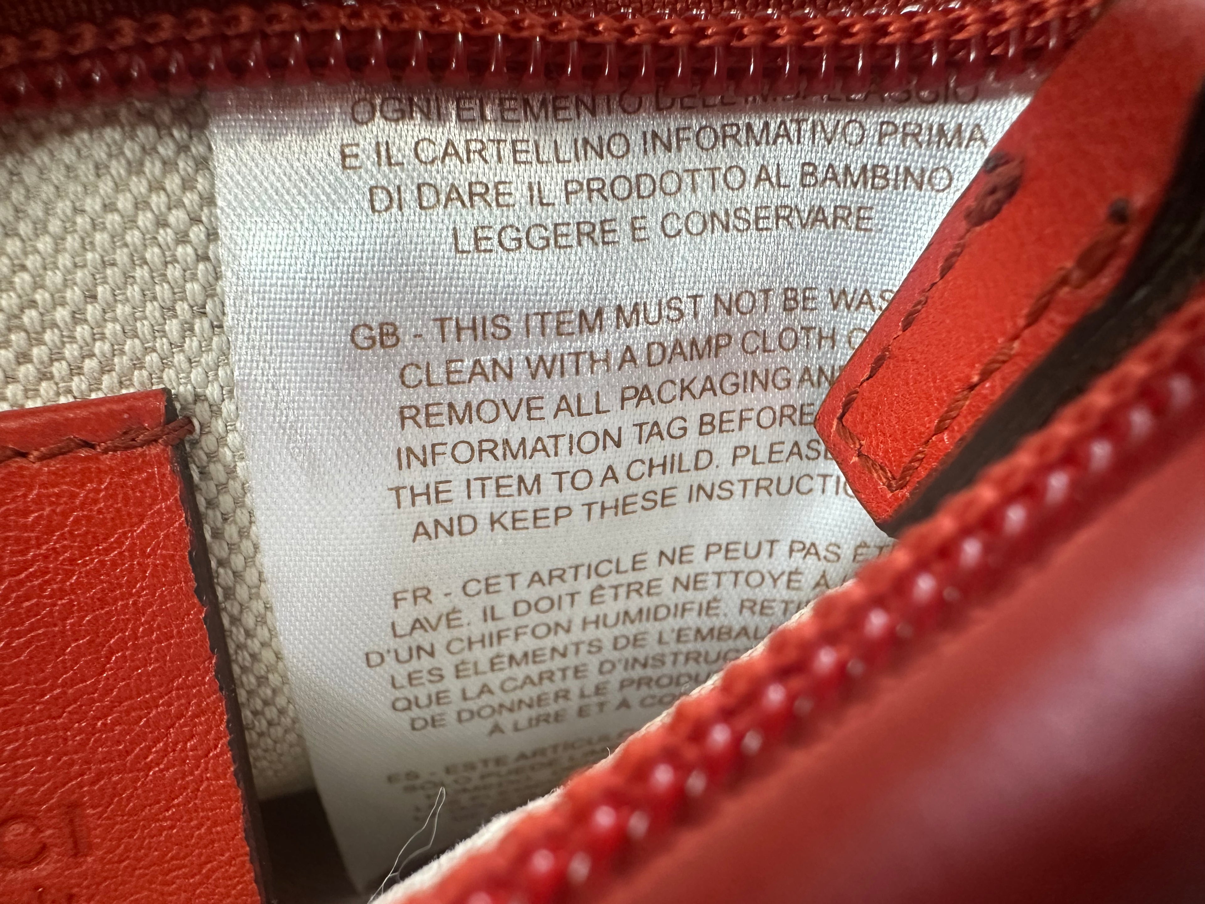 Gucci Red Leather GG