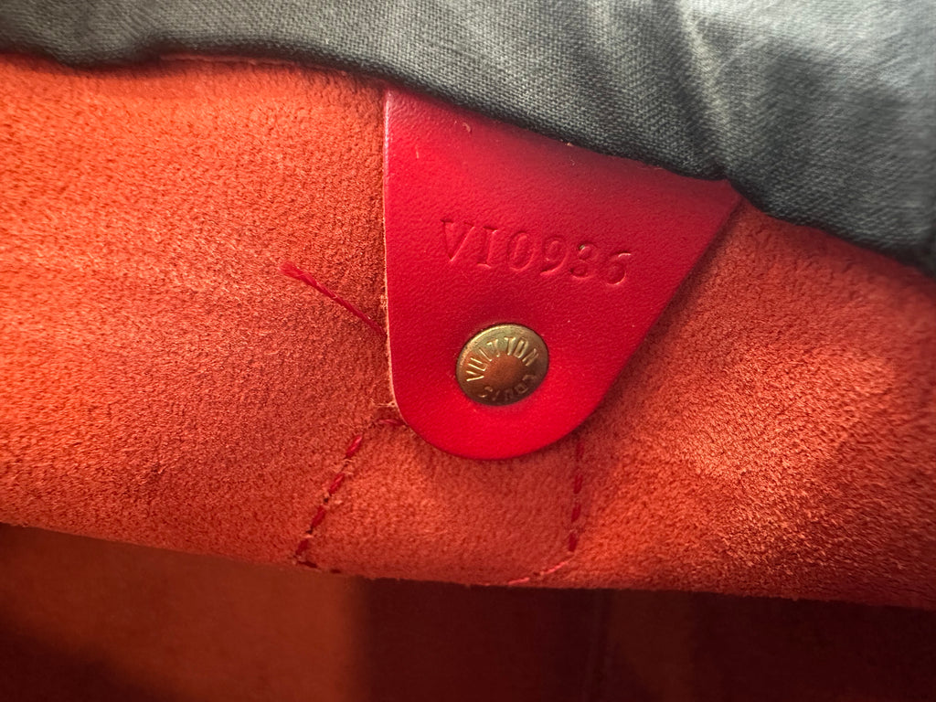 Louis Vuitton Speedy 35 Red Epi