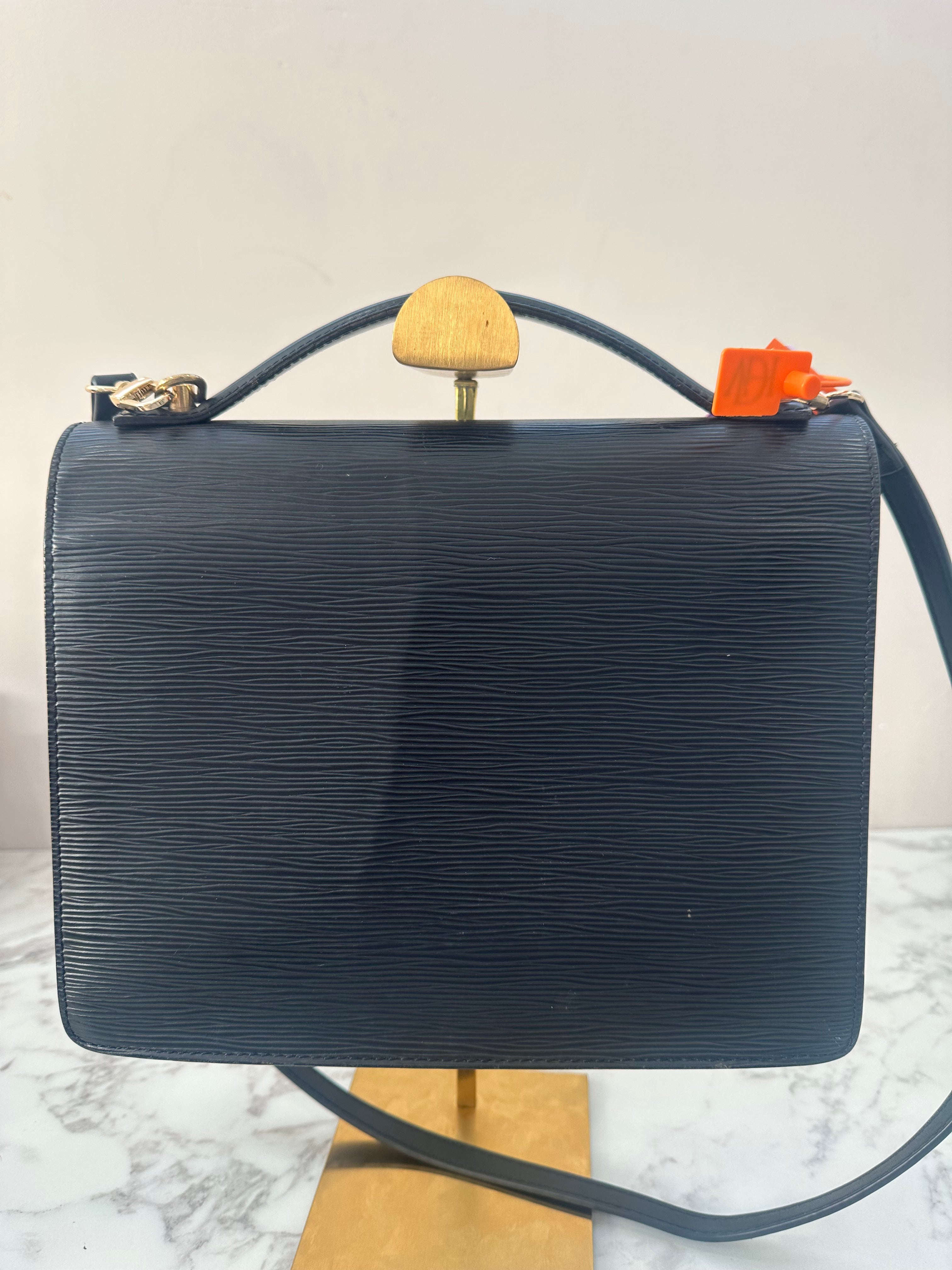 Louis Vuitton Monceau 28 Black Epi