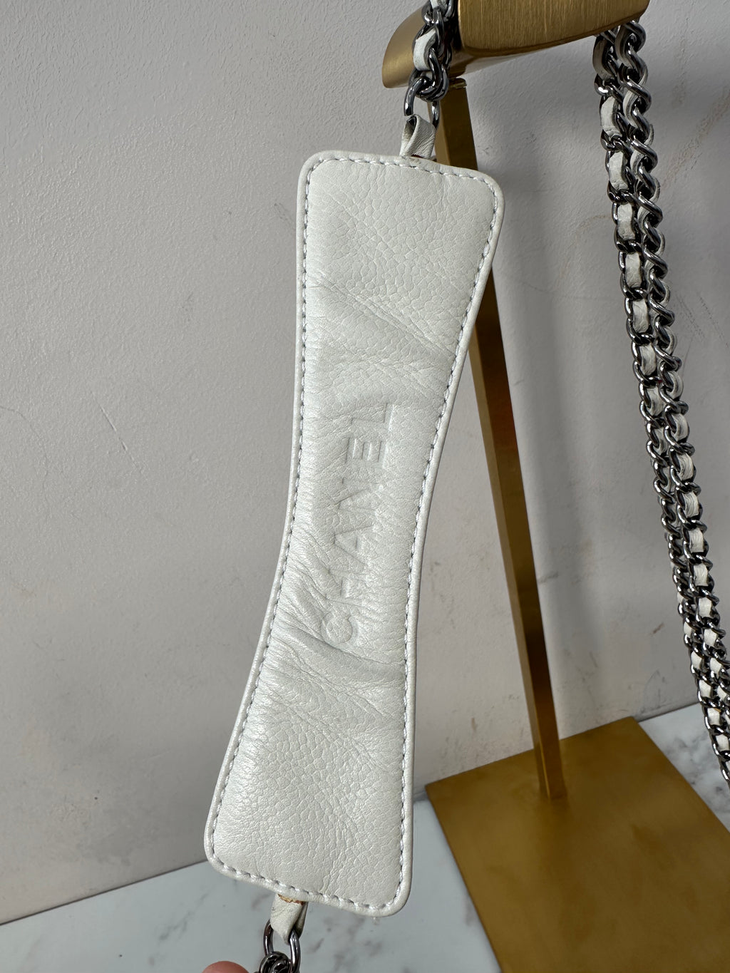 Chanel White Calfskin Mademoiselle
