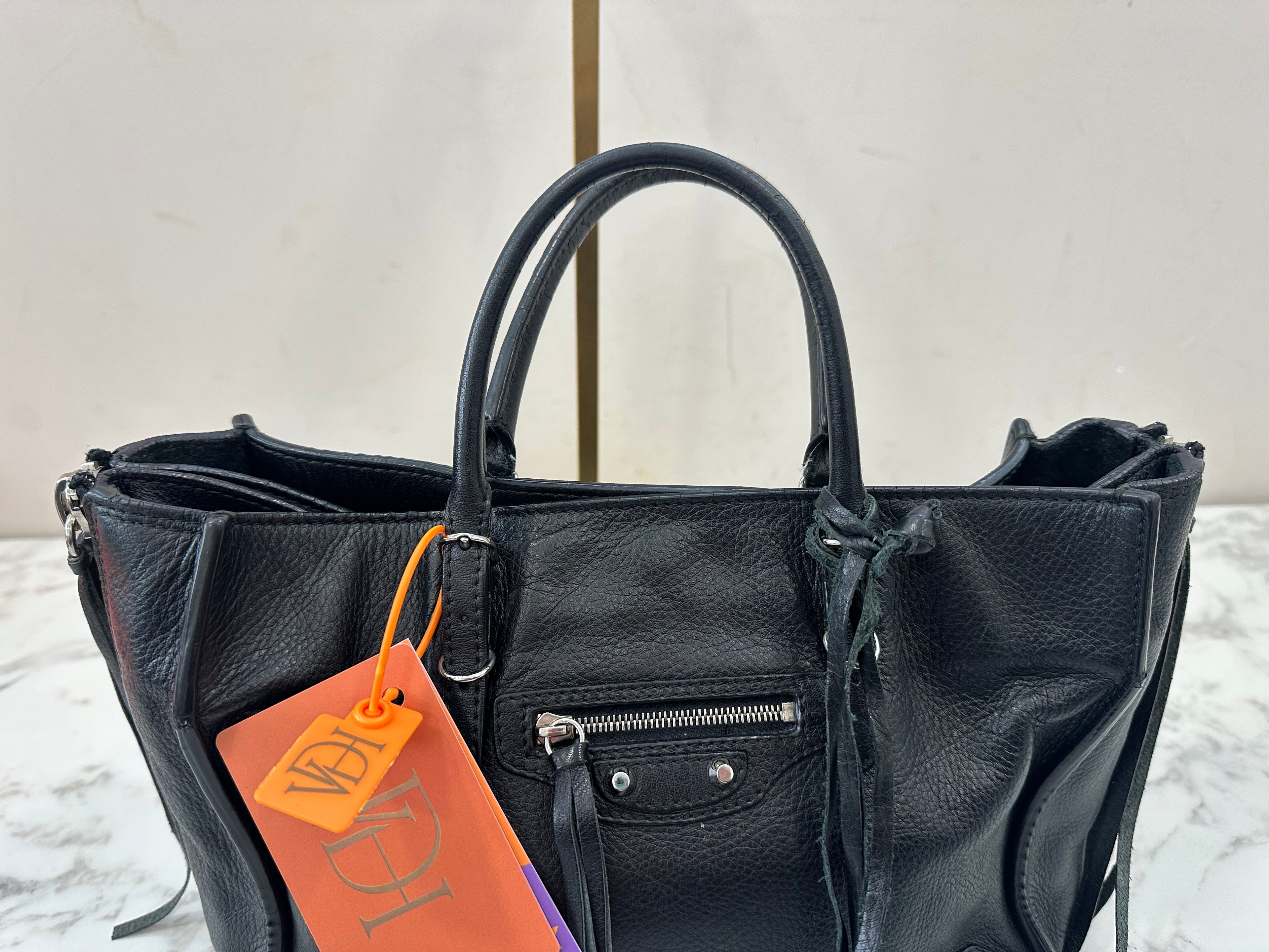 Balenciaga Black Leather