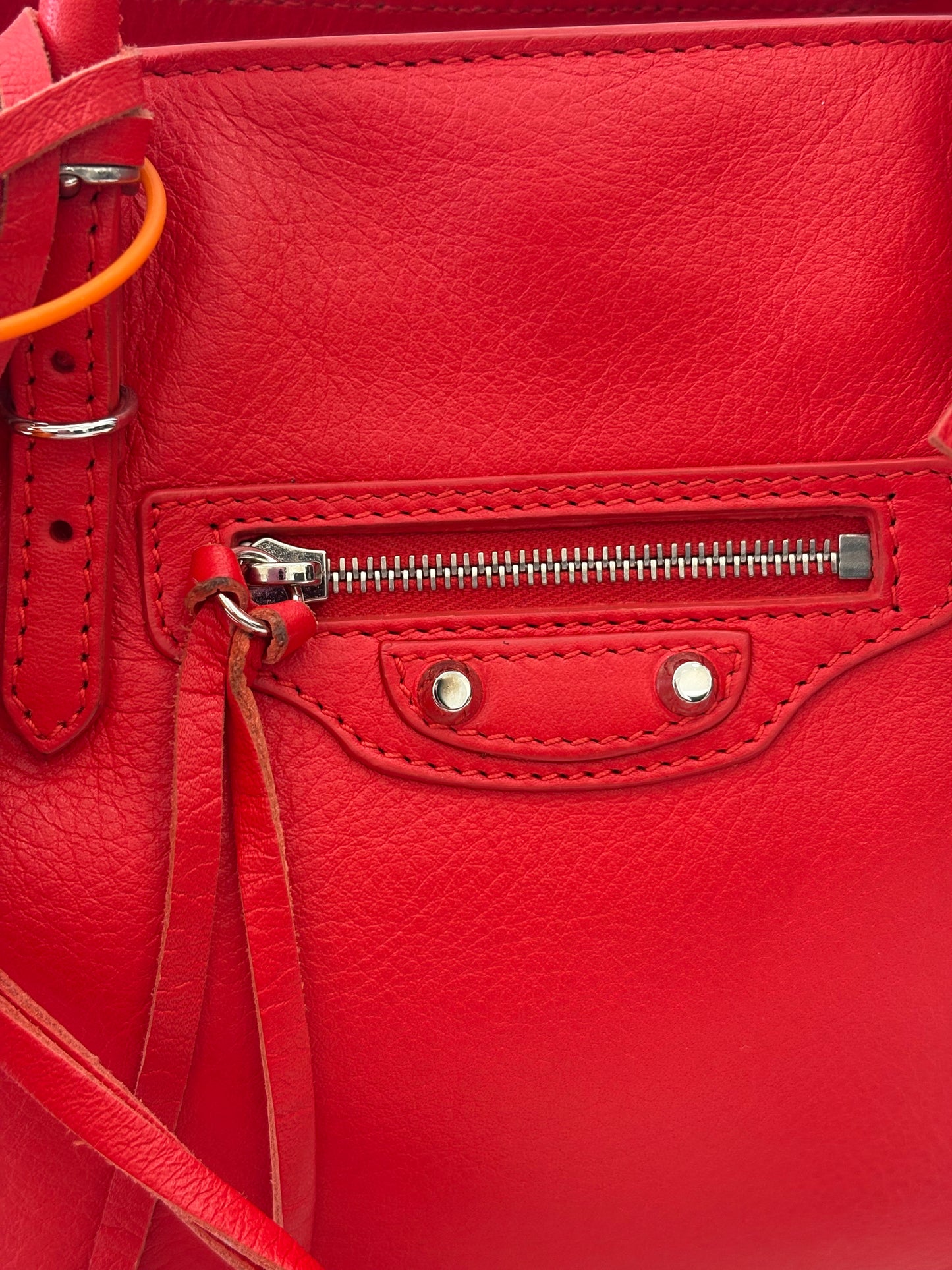 018102 - Balenciaga Red Papier Mini