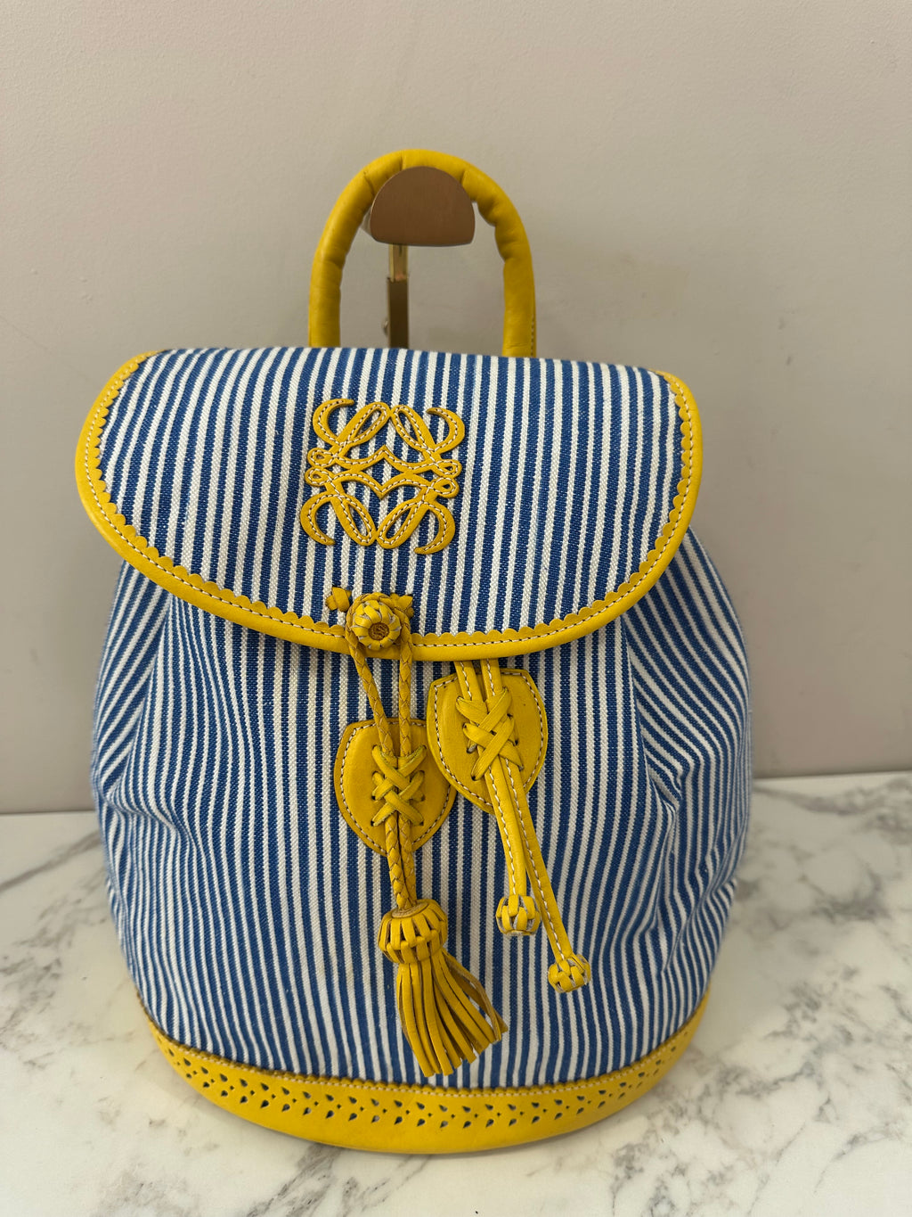 Loewe Blue White Yellow Backpack
