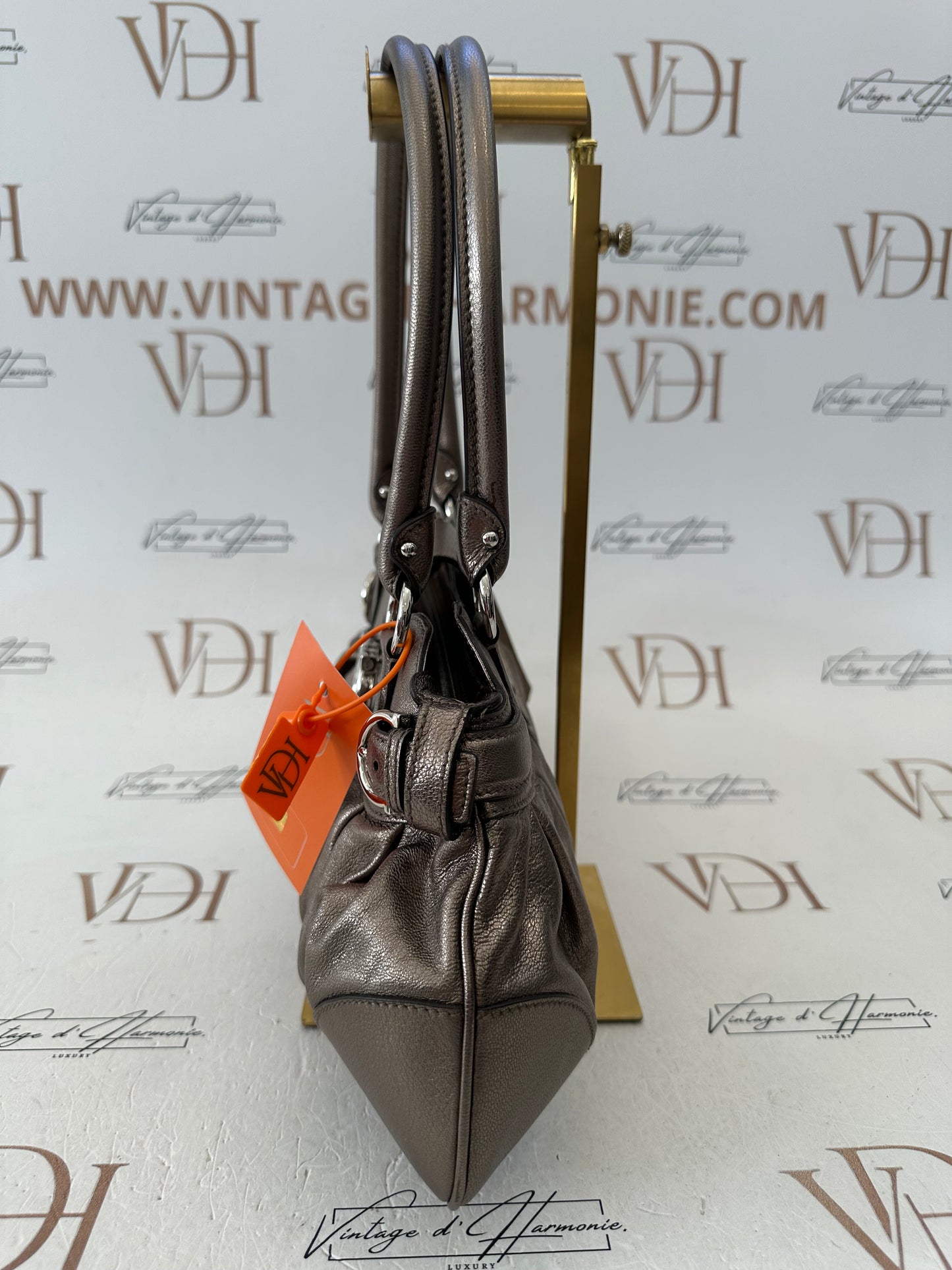 018080 - Salvatore Ferragamo Gold Leather