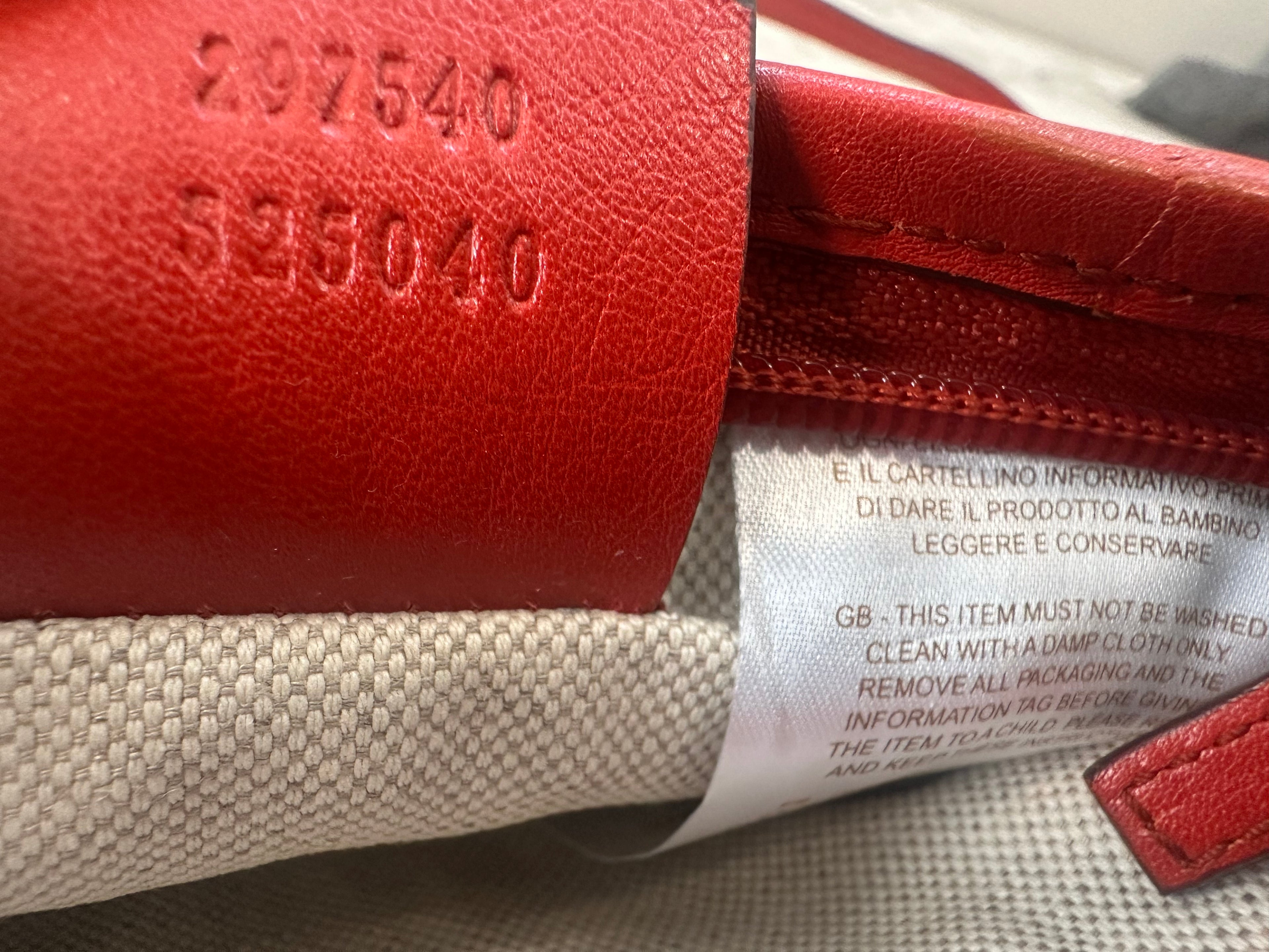 Gucci Red Leather GG