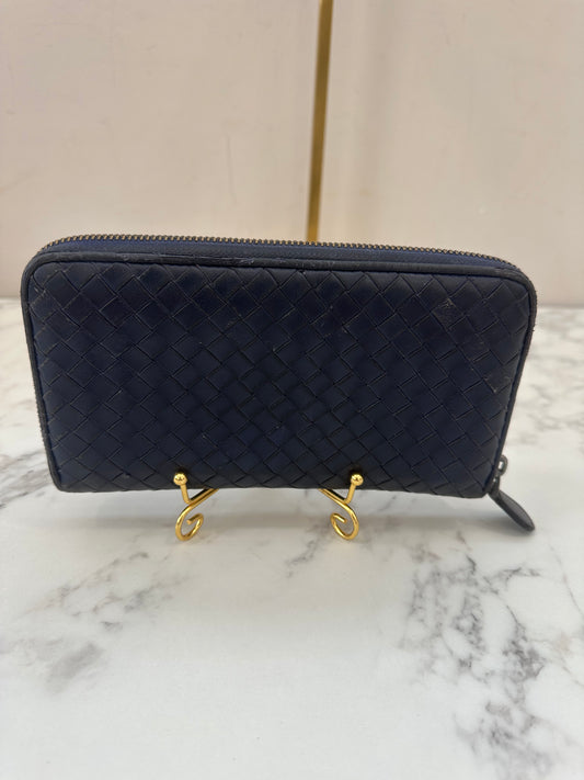Bottega Veneta Navy Wallet