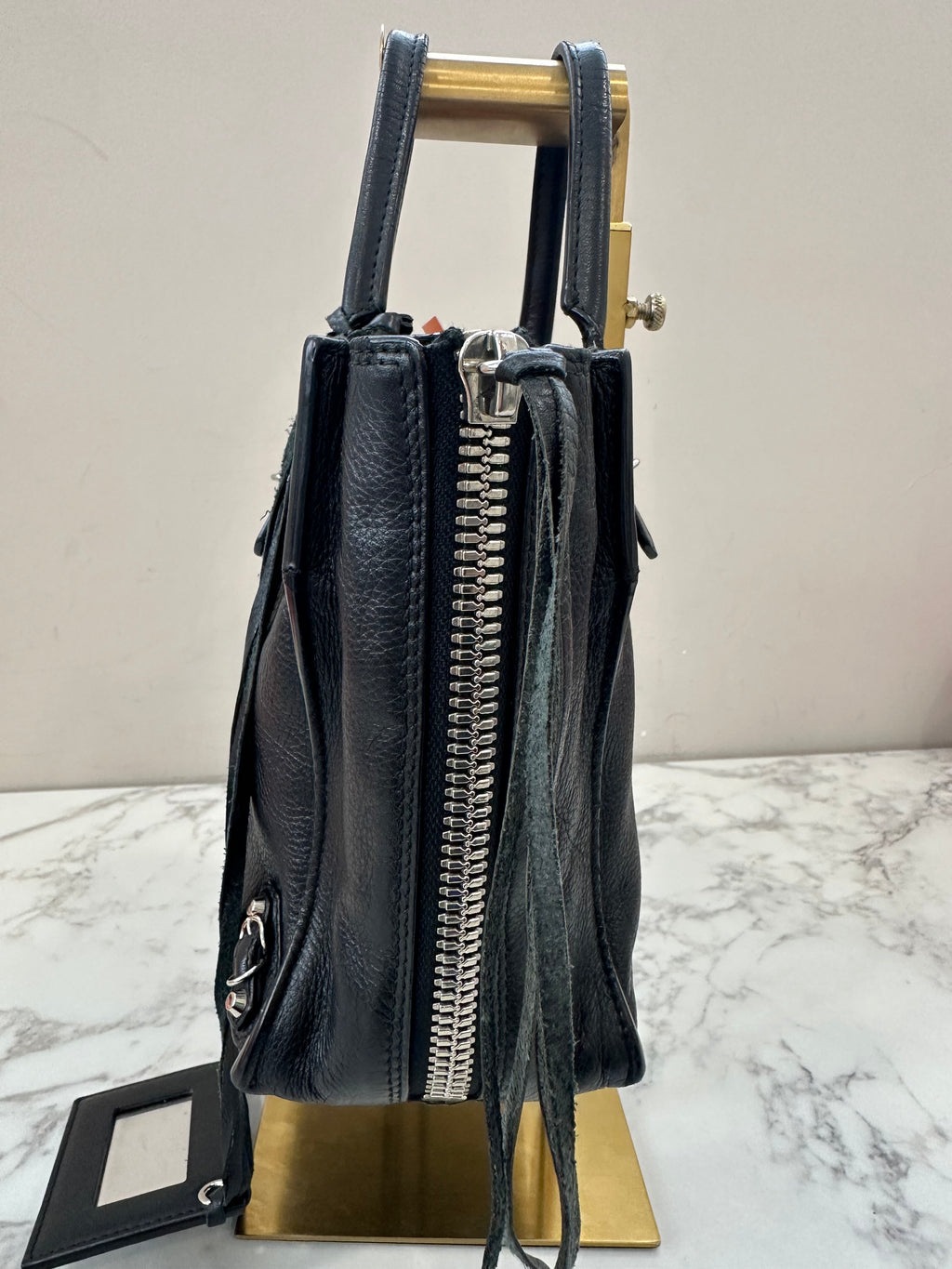 Balenciaga Black Leather