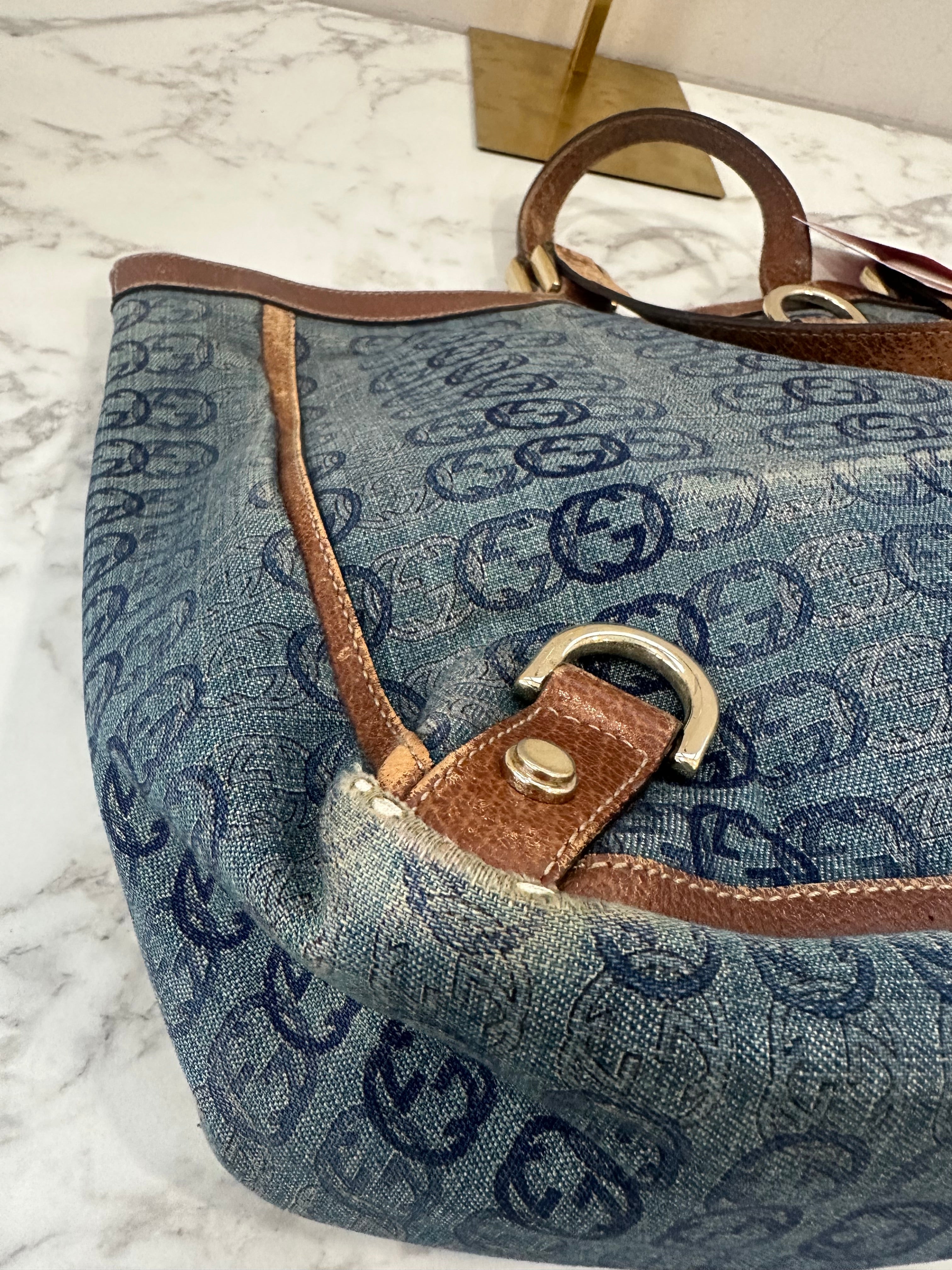 Gucci Denim Tote Bag