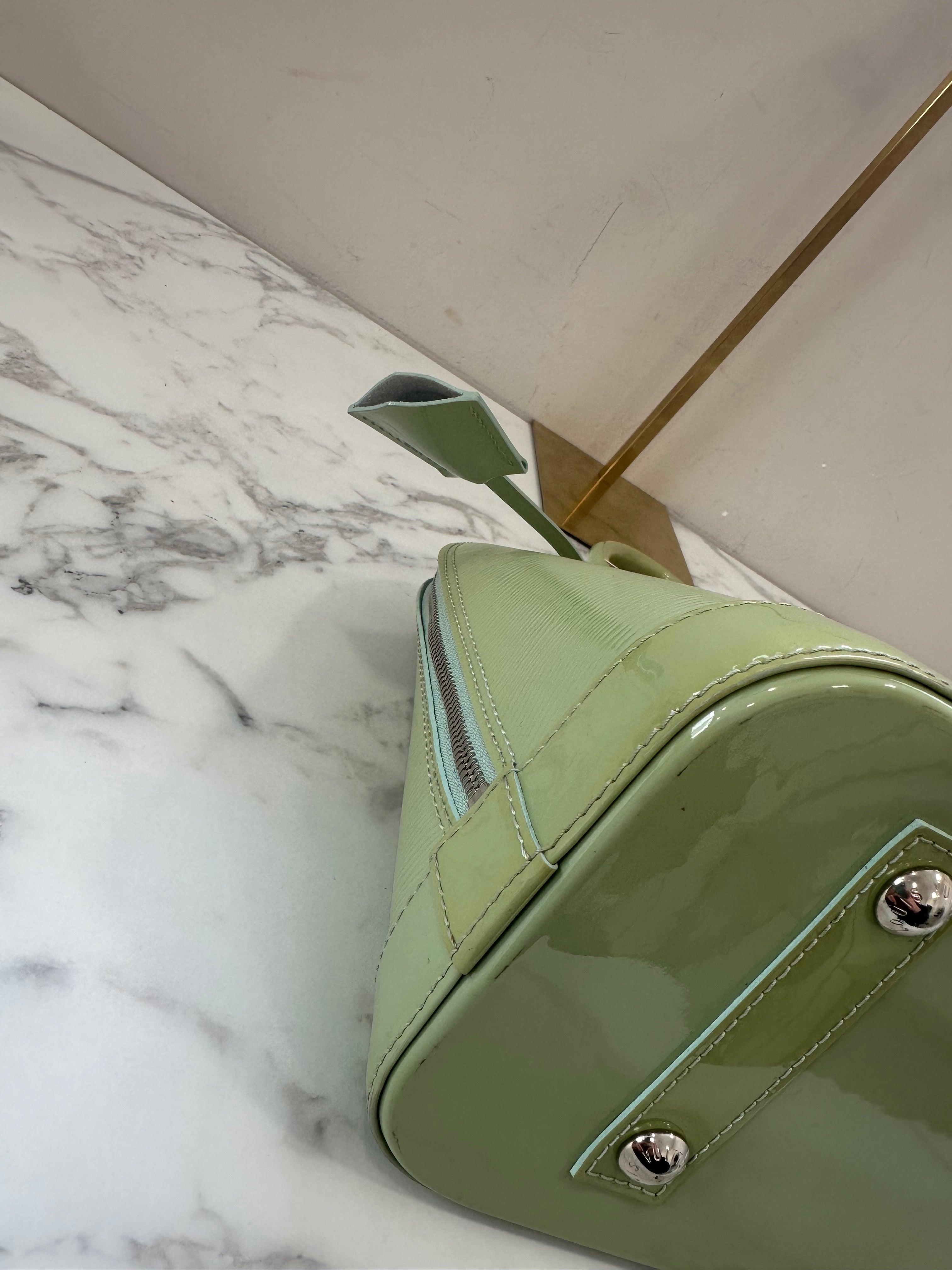 Louis Vuitton Alma Epi Green Vernis