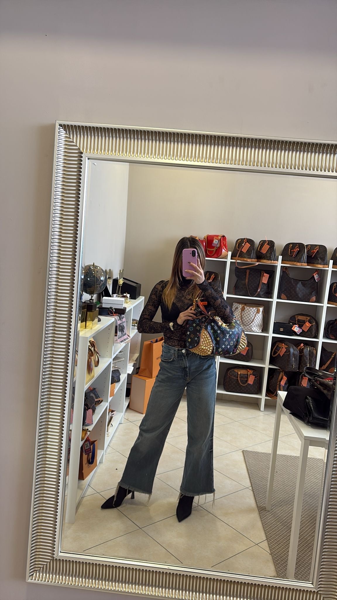 Louis Vuitton Black Multicolor Chrissie