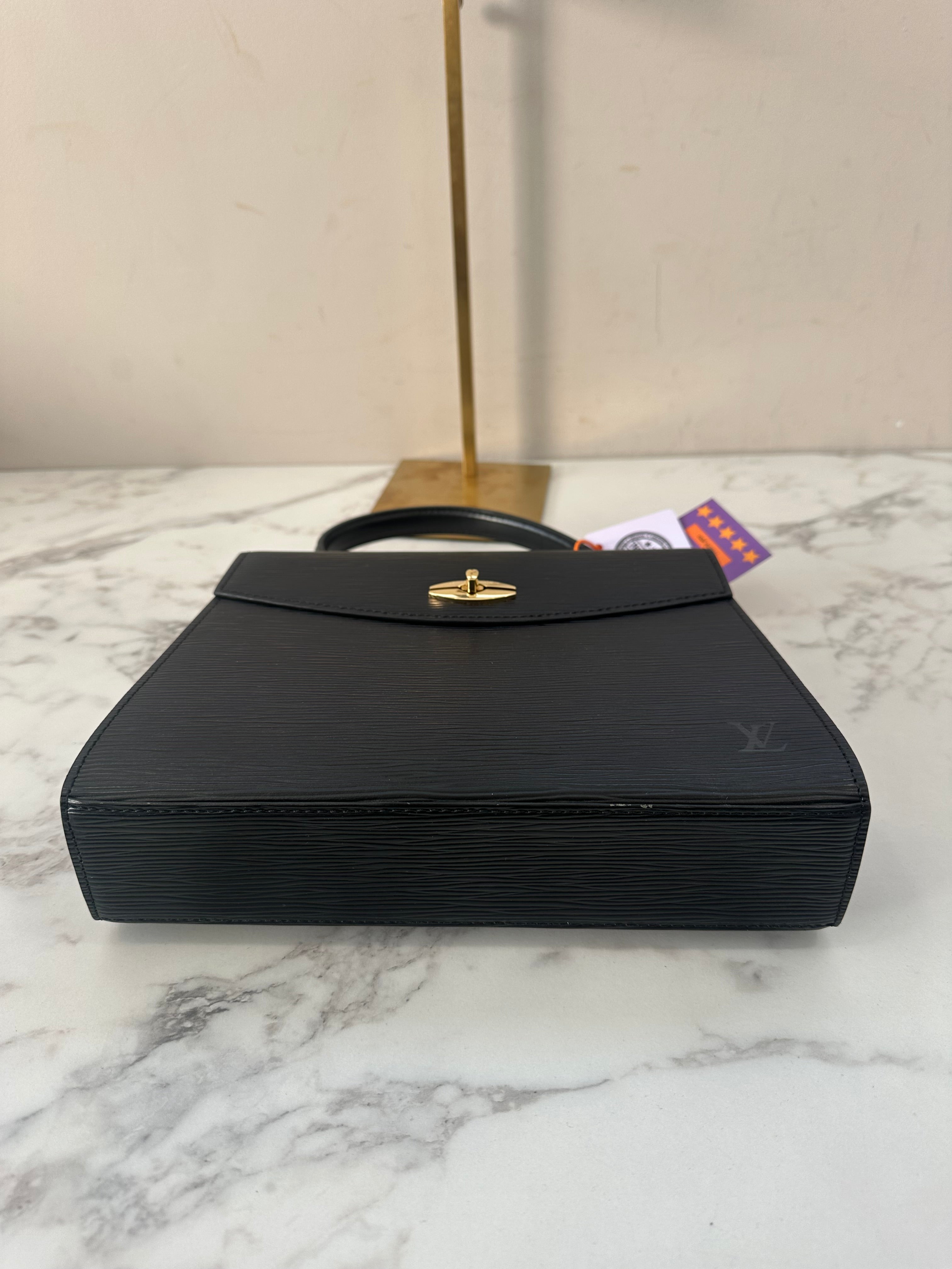 Louis Vuitton Black Epi Malesherbes