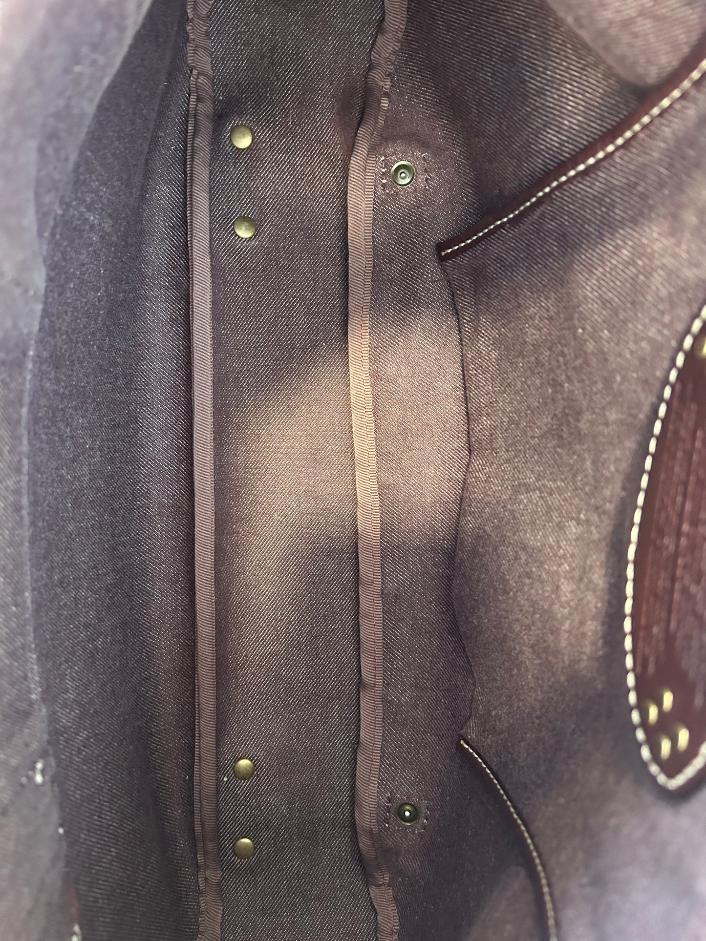 017039 - Celine Brown Macadam Shoulder