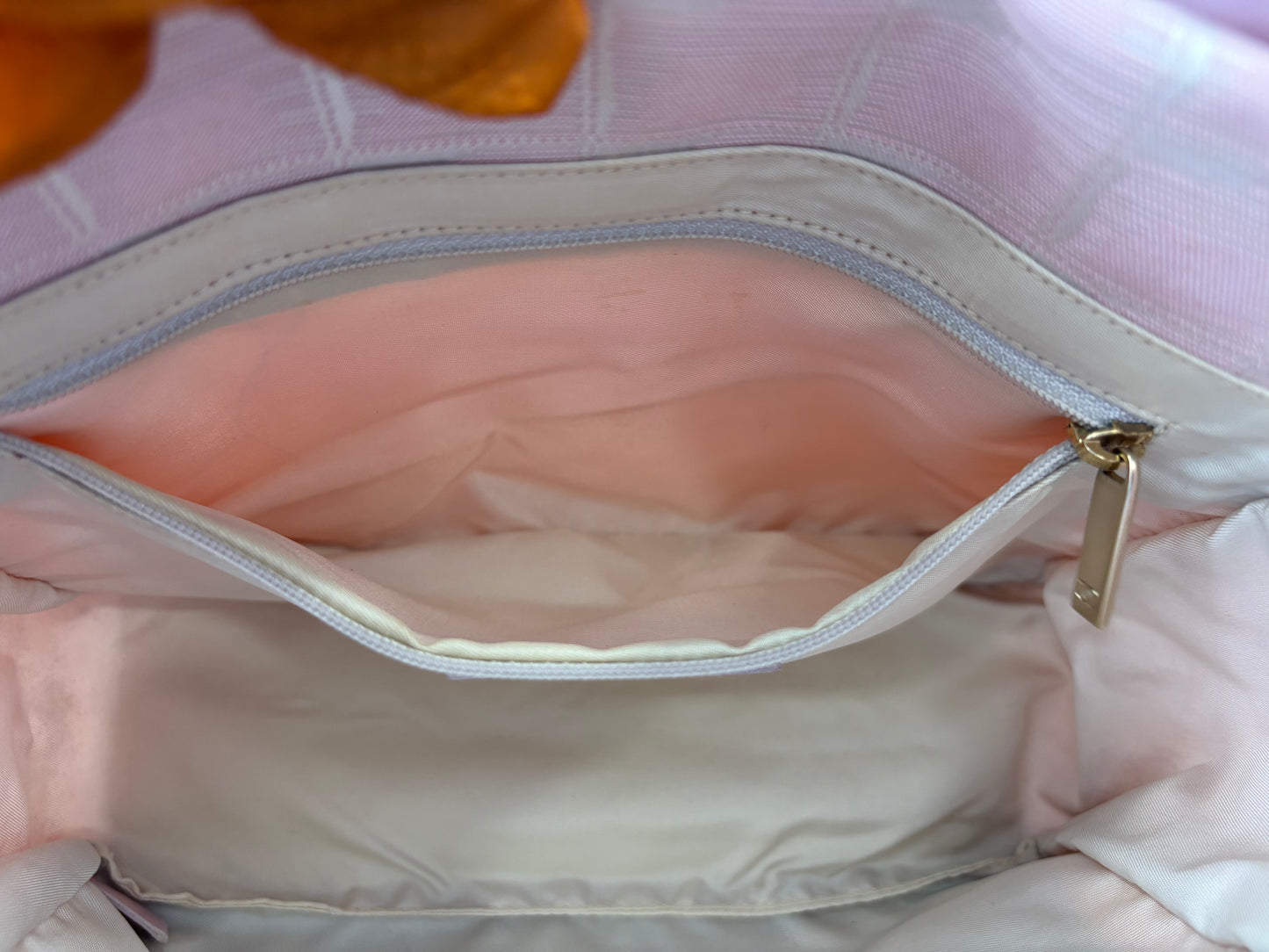 018157 - Chanel Pink Jacquard Nylon
