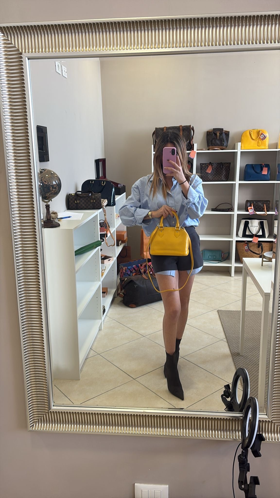 Louis Vuitton Alma BB Epi Yellow