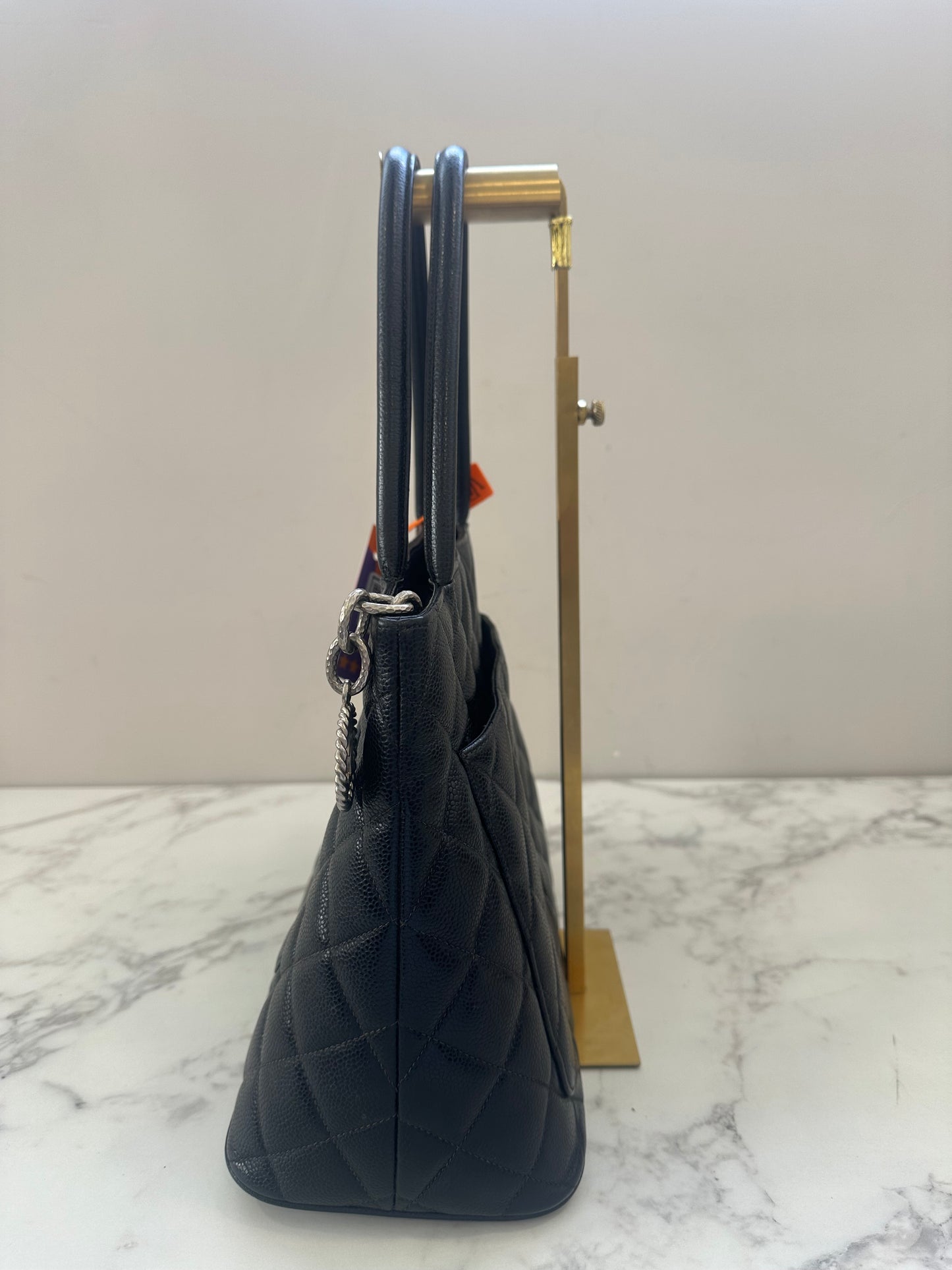 Chanel Black Calfskin Medallion