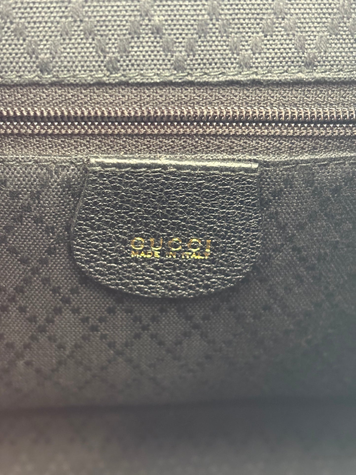 018223 - Gucci Black Bamboo Backpack
