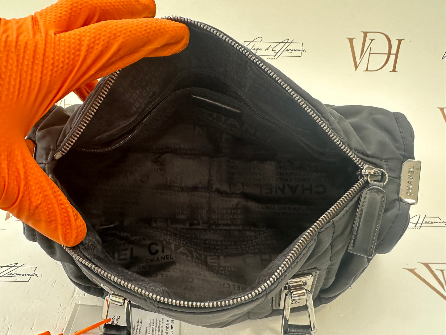 017765 - Chanel Black Nylon