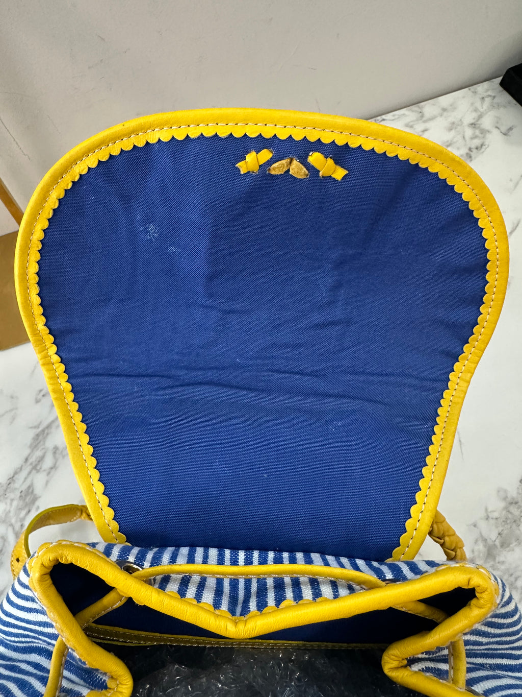 Loewe Blue White Yellow Backpack