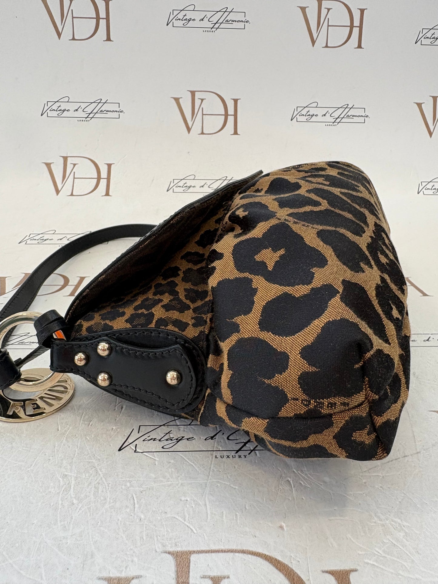 018705 - Fendi Brown Canvas Cheetah Zucca