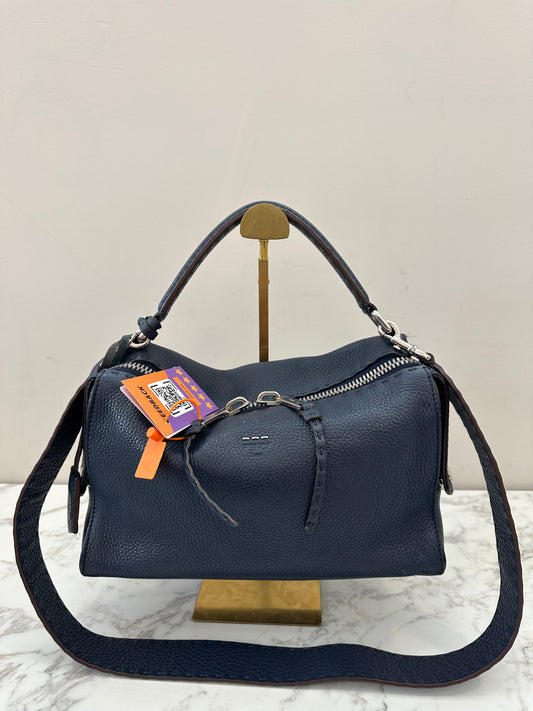 Fendi Blue Leather