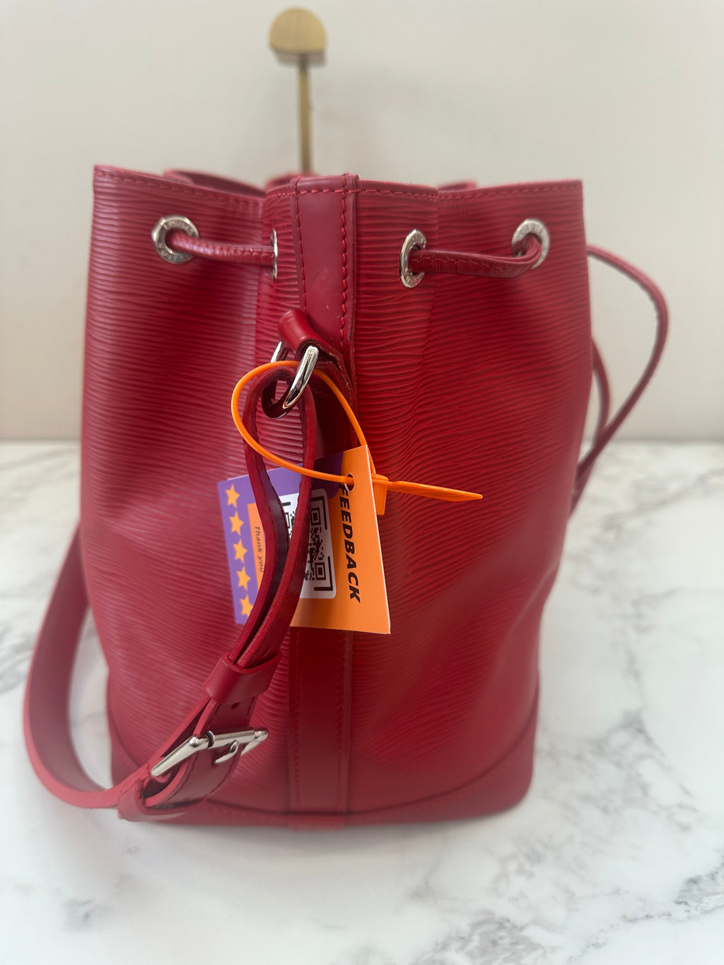 Louis Vuitton Noé Epi Red