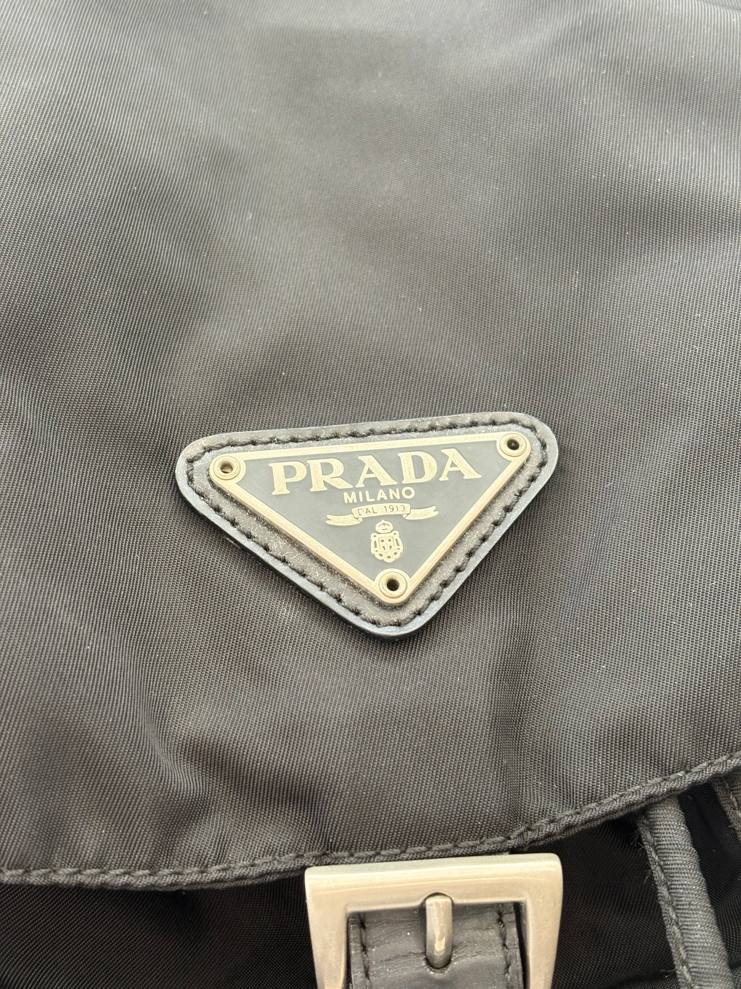 018604 - Prada Black Nylon Backpack