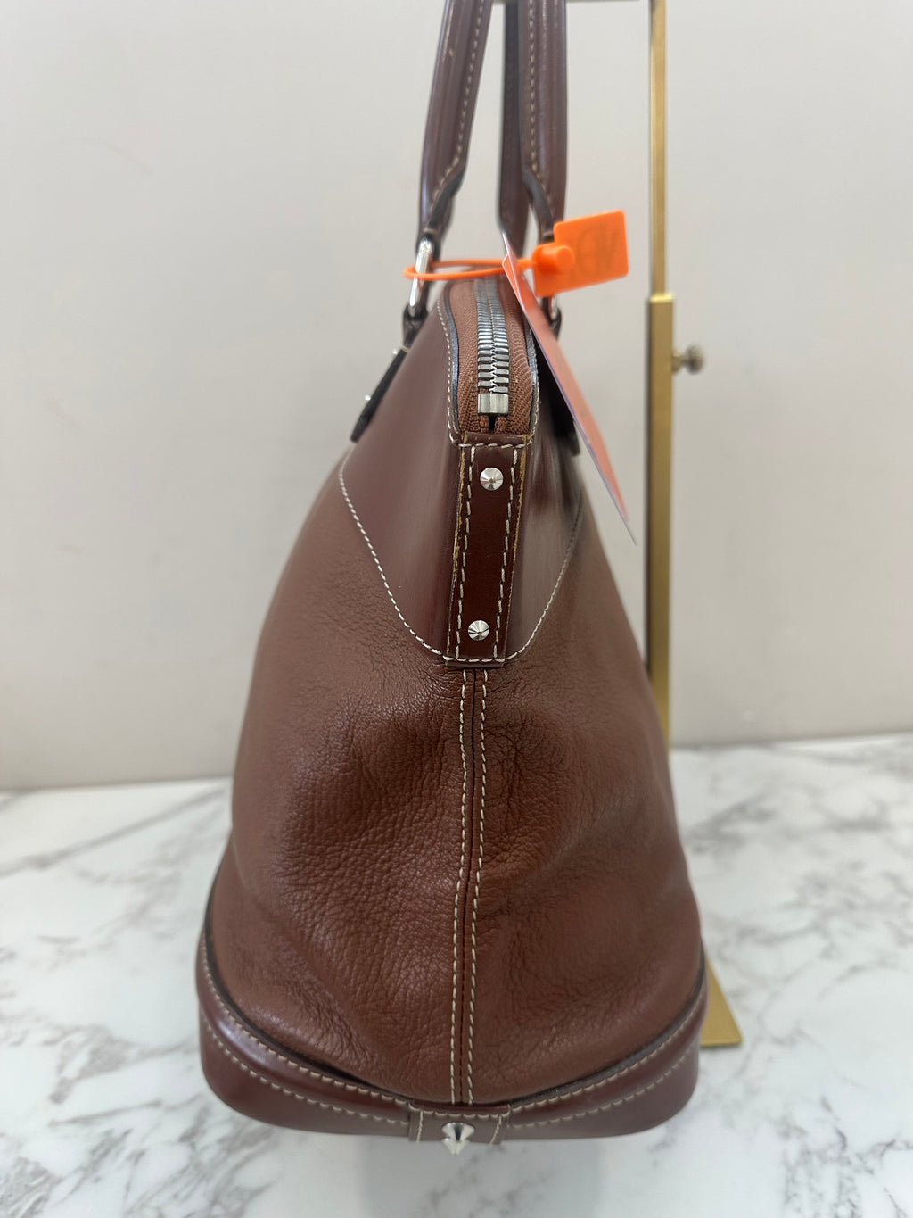 Louis Vuitton Brown Suhali Lockit MM