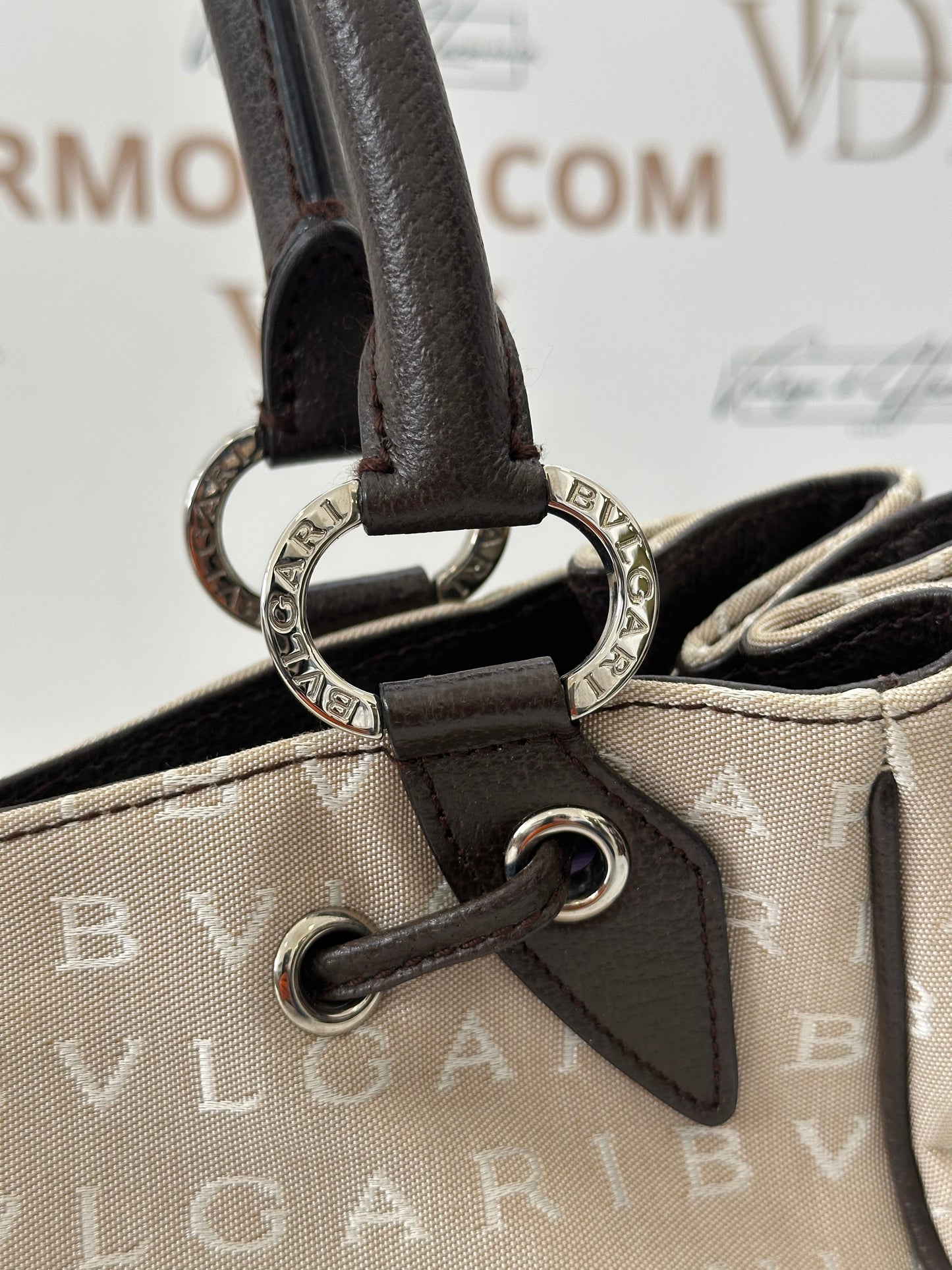 018084 - Bvlgari Beige Brown Logomania