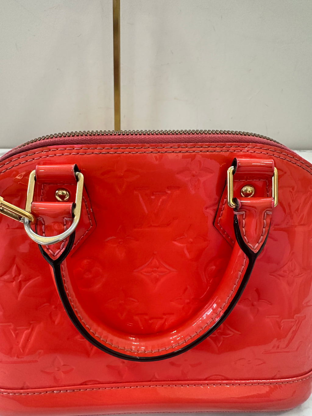 Louis Vuitton Alma BB Vernis Orange