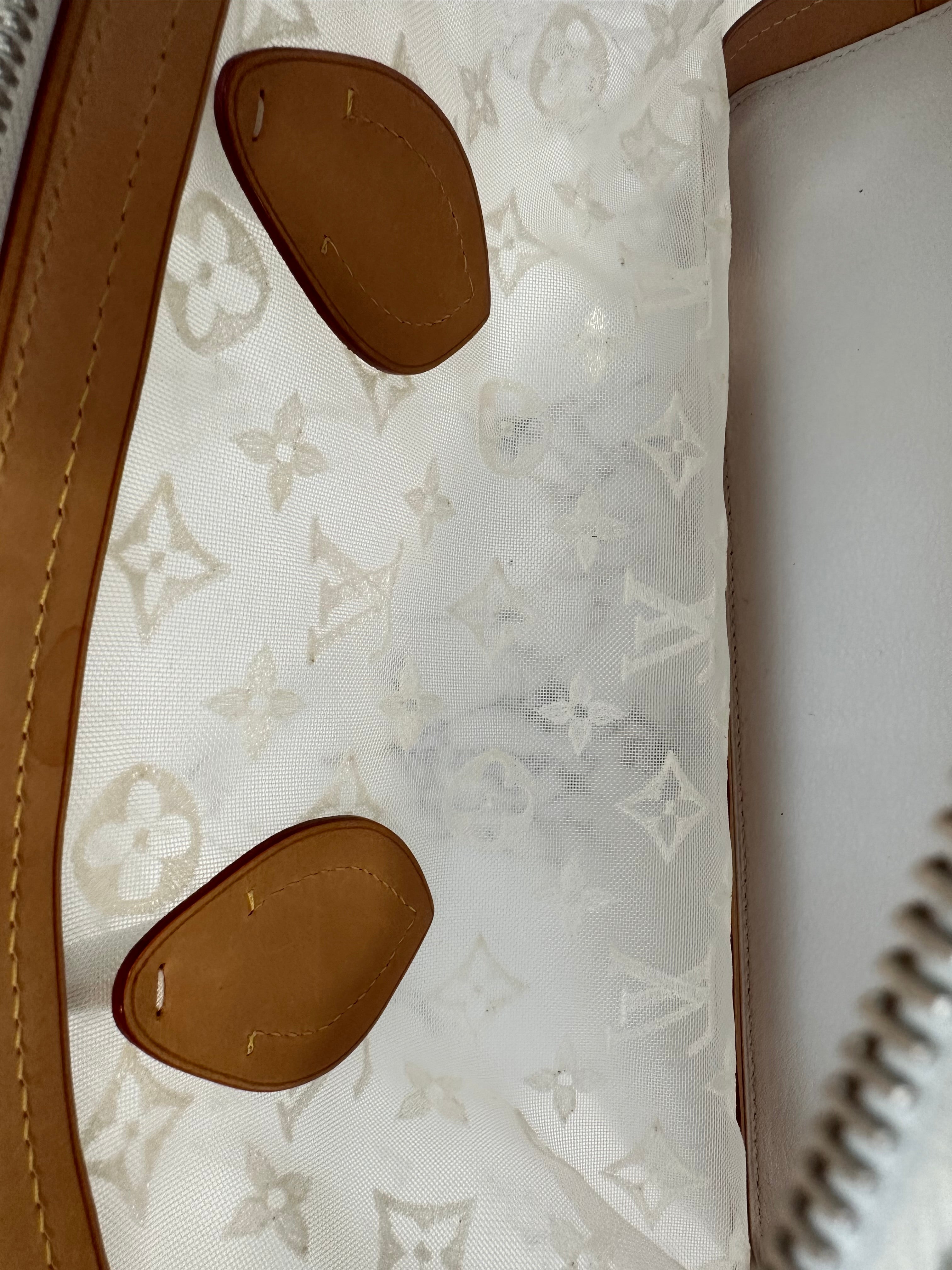 Louis Vuitton Blanc Monogram Transparent lockit east west