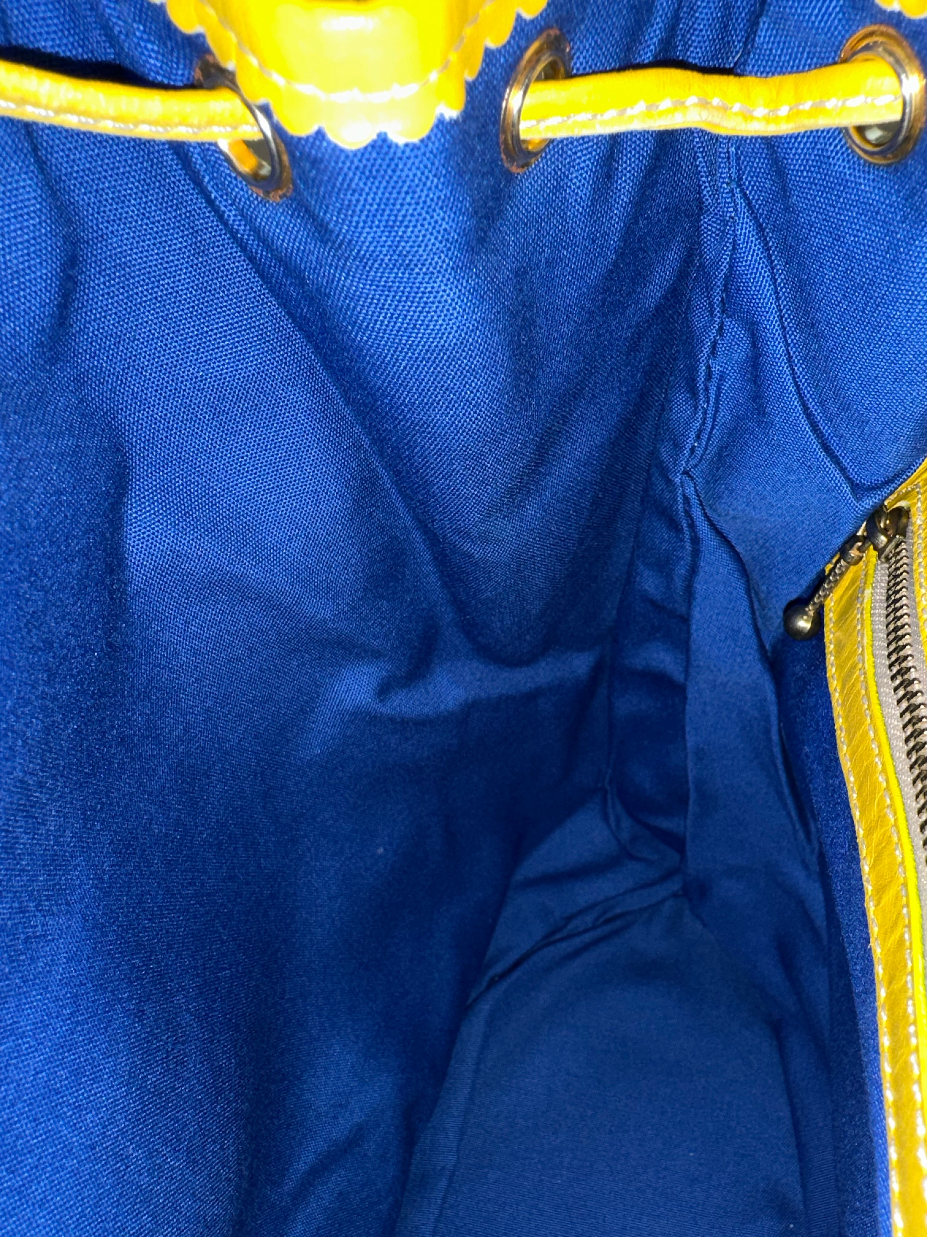 Loewe Blue White Yellow Backpack