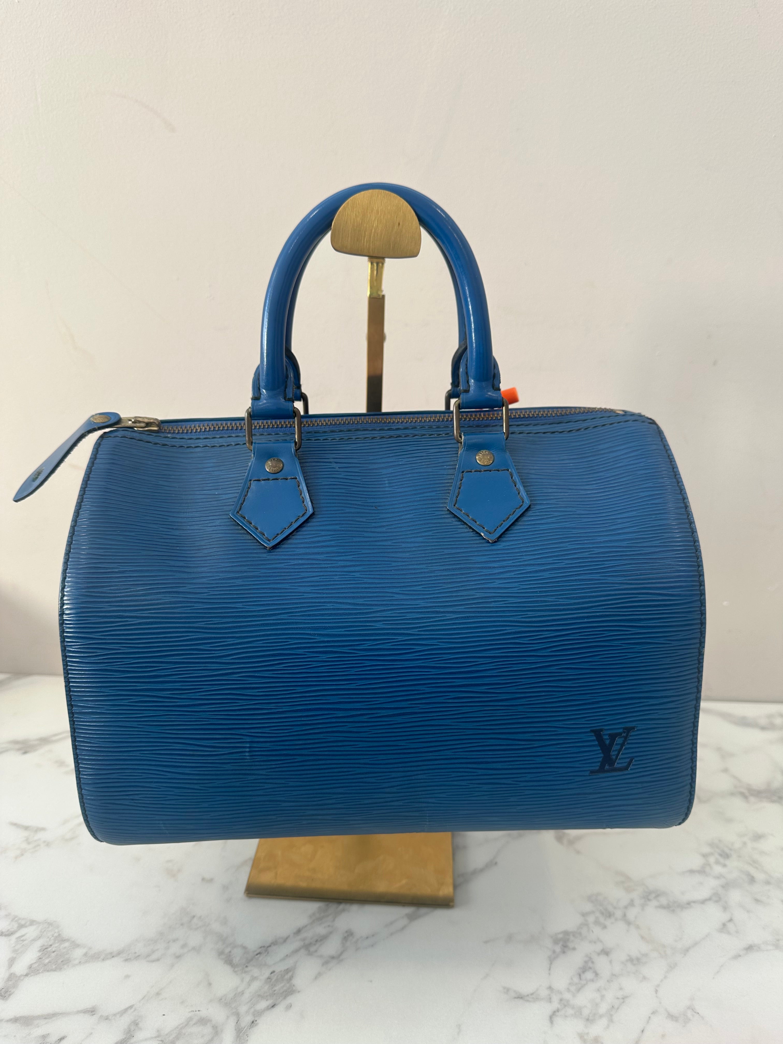 Louis Vuitton Speedy 25 Epi Blue